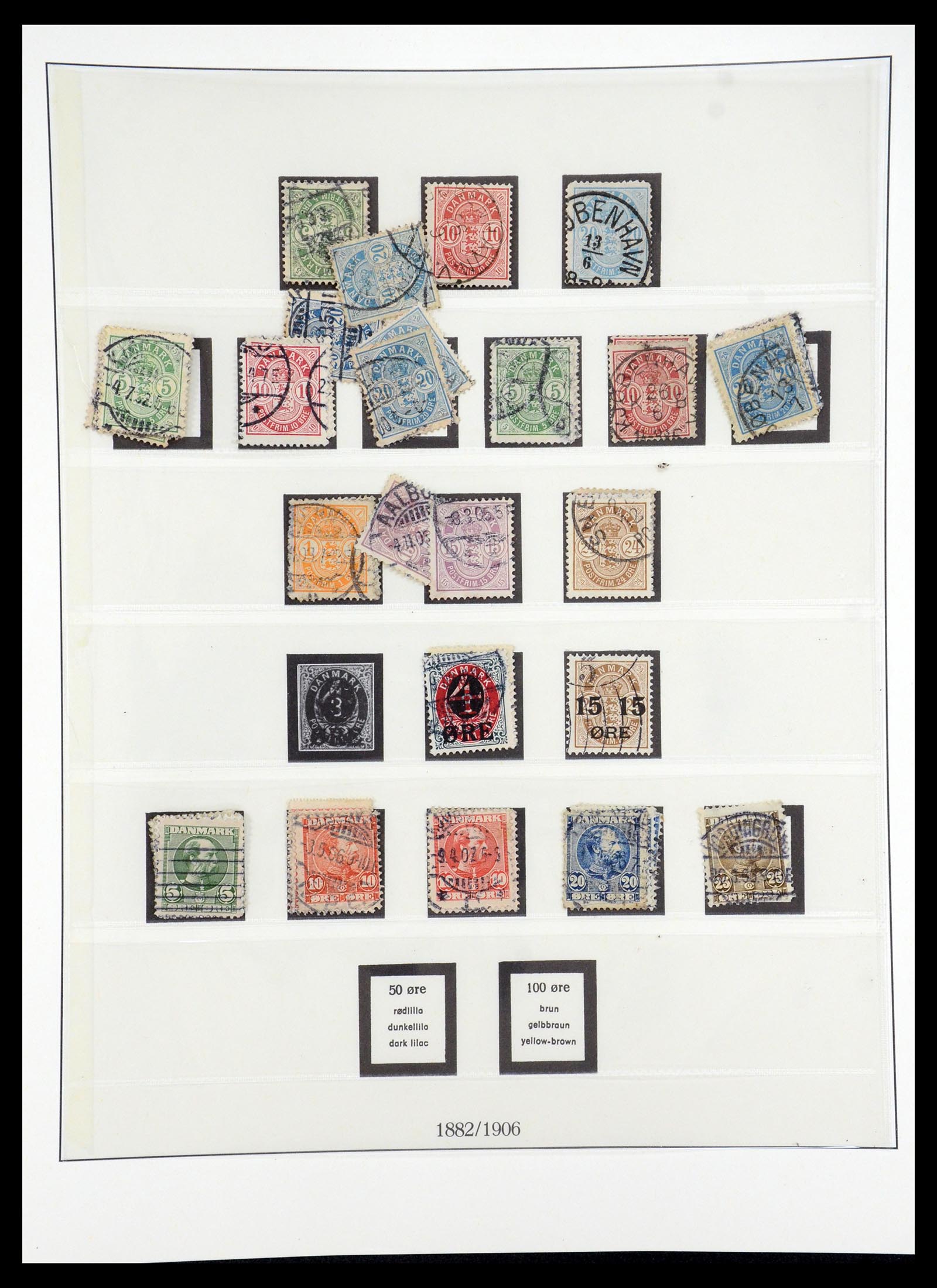 35224 003 - Postzegelverzameling 35224 Denemarken 1864-1978.