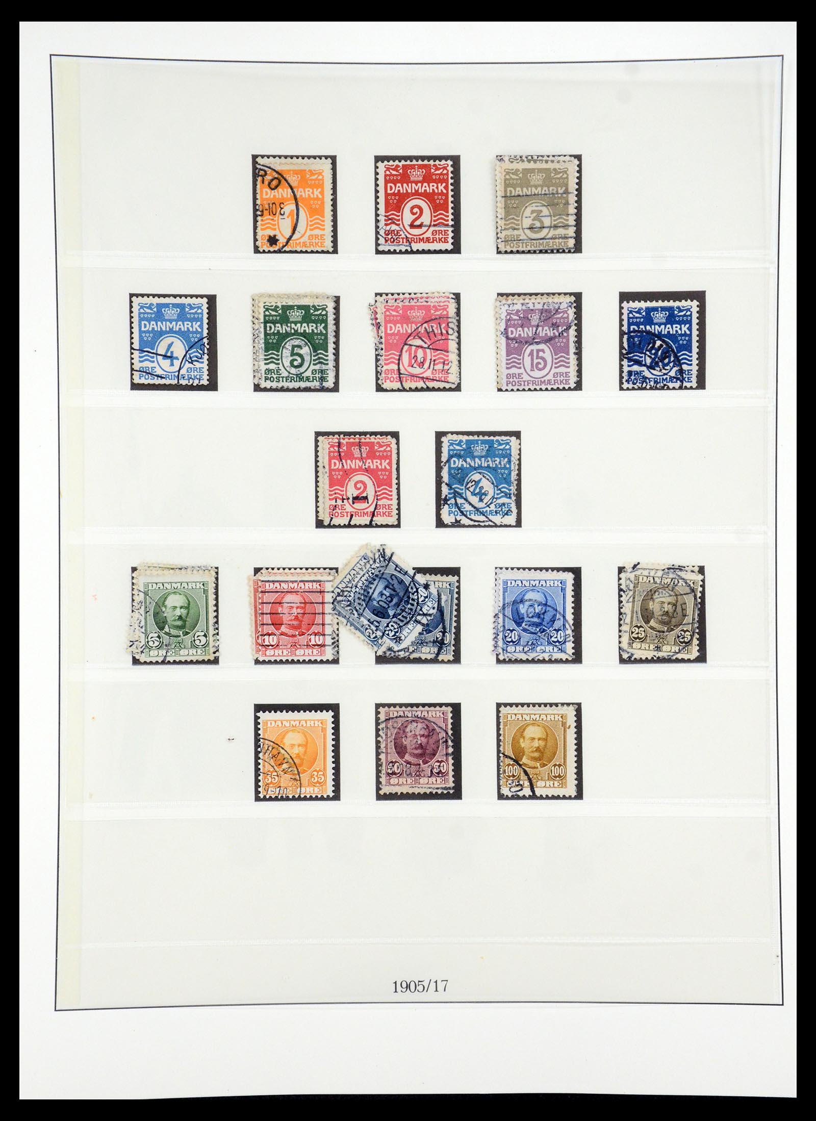 35224 004 - Postzegelverzameling 35224 Denemarken 1864-1978.