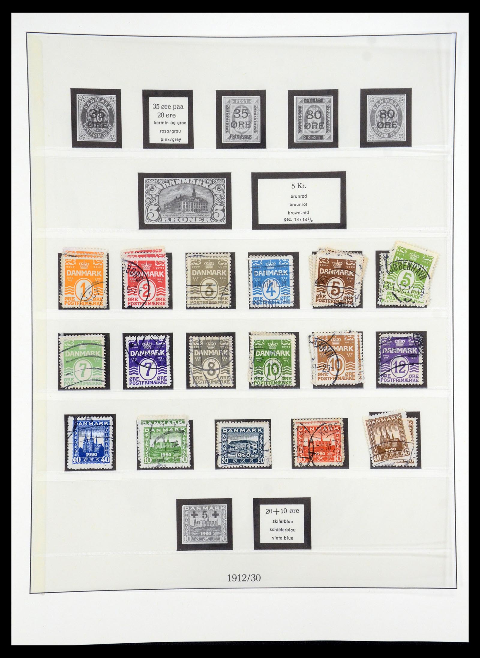 35224 005 - Postzegelverzameling 35224 Denemarken 1864-1978.
