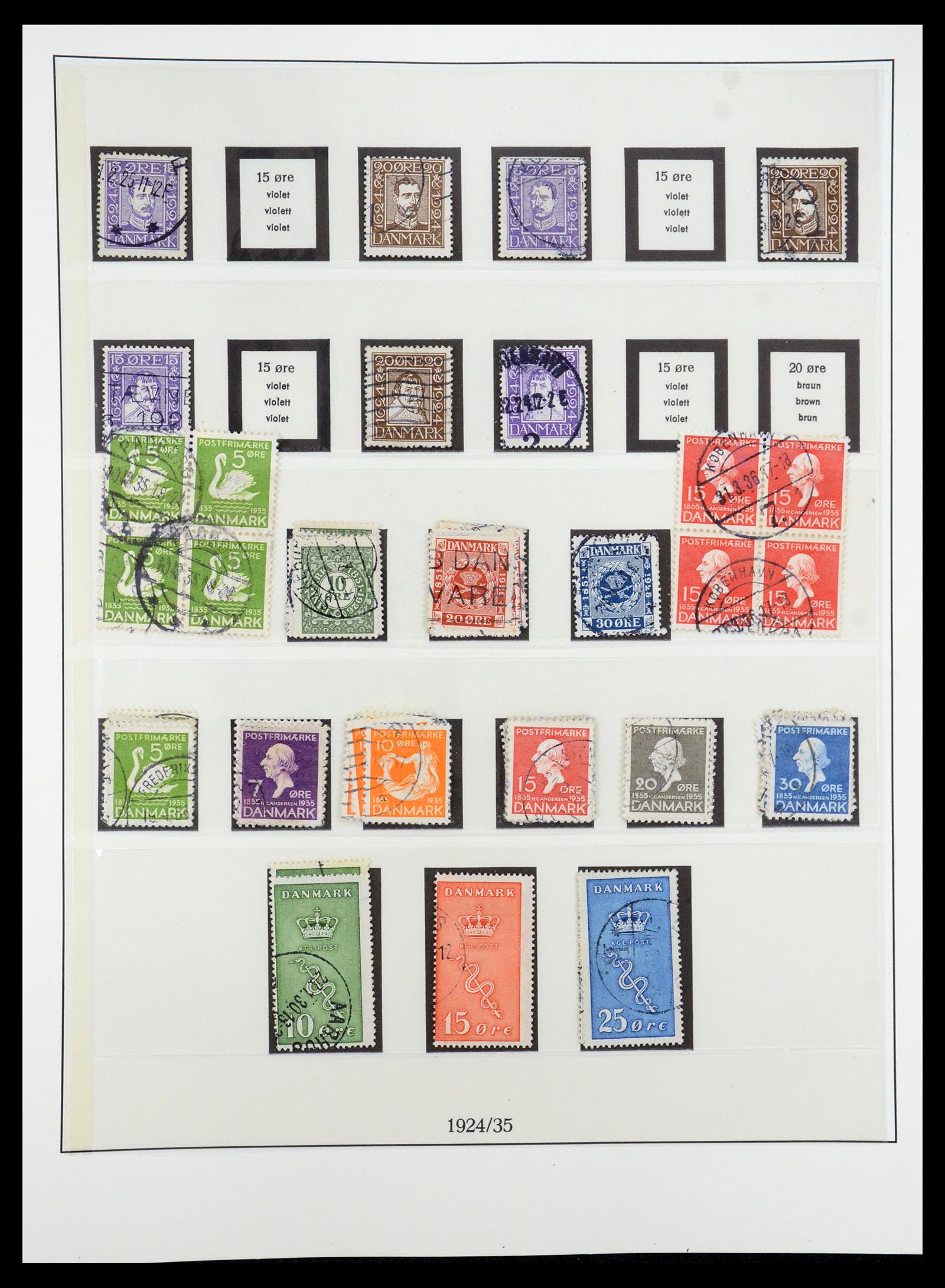 35224 010 - Postzegelverzameling 35224 Denemarken 1864-1978.