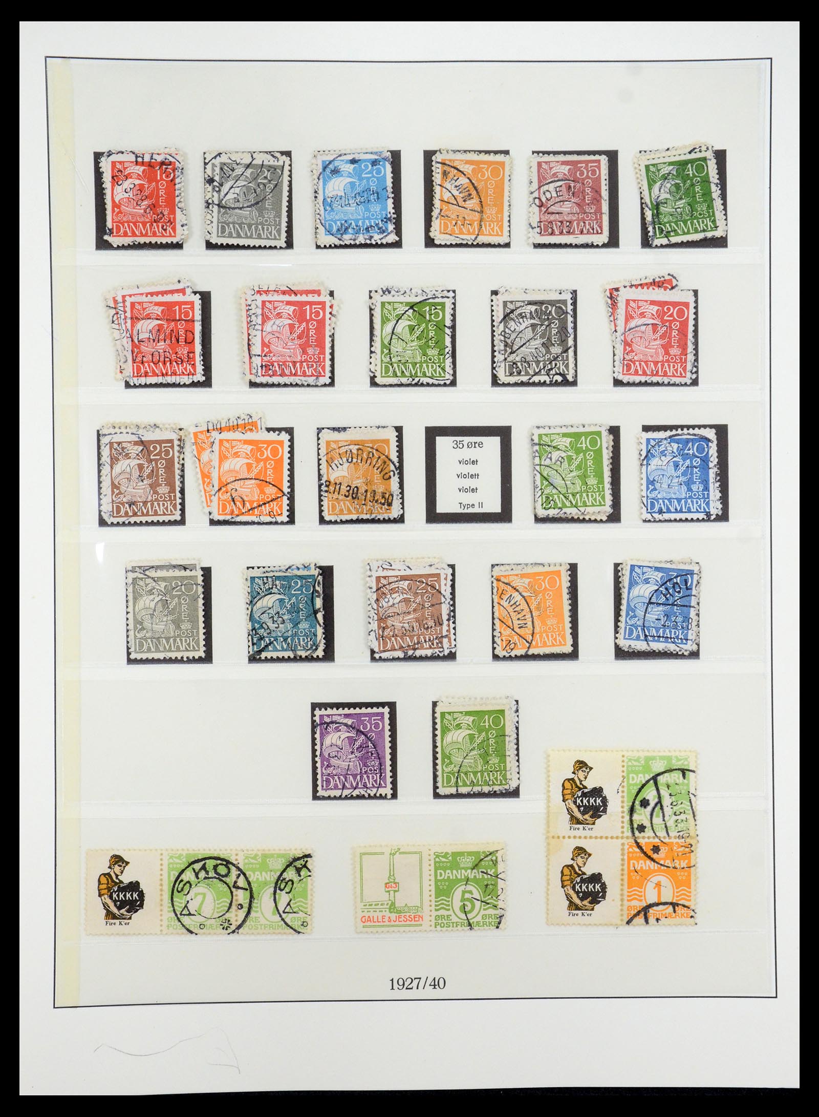 35224 011 - Postzegelverzameling 35224 Denemarken 1864-1978.