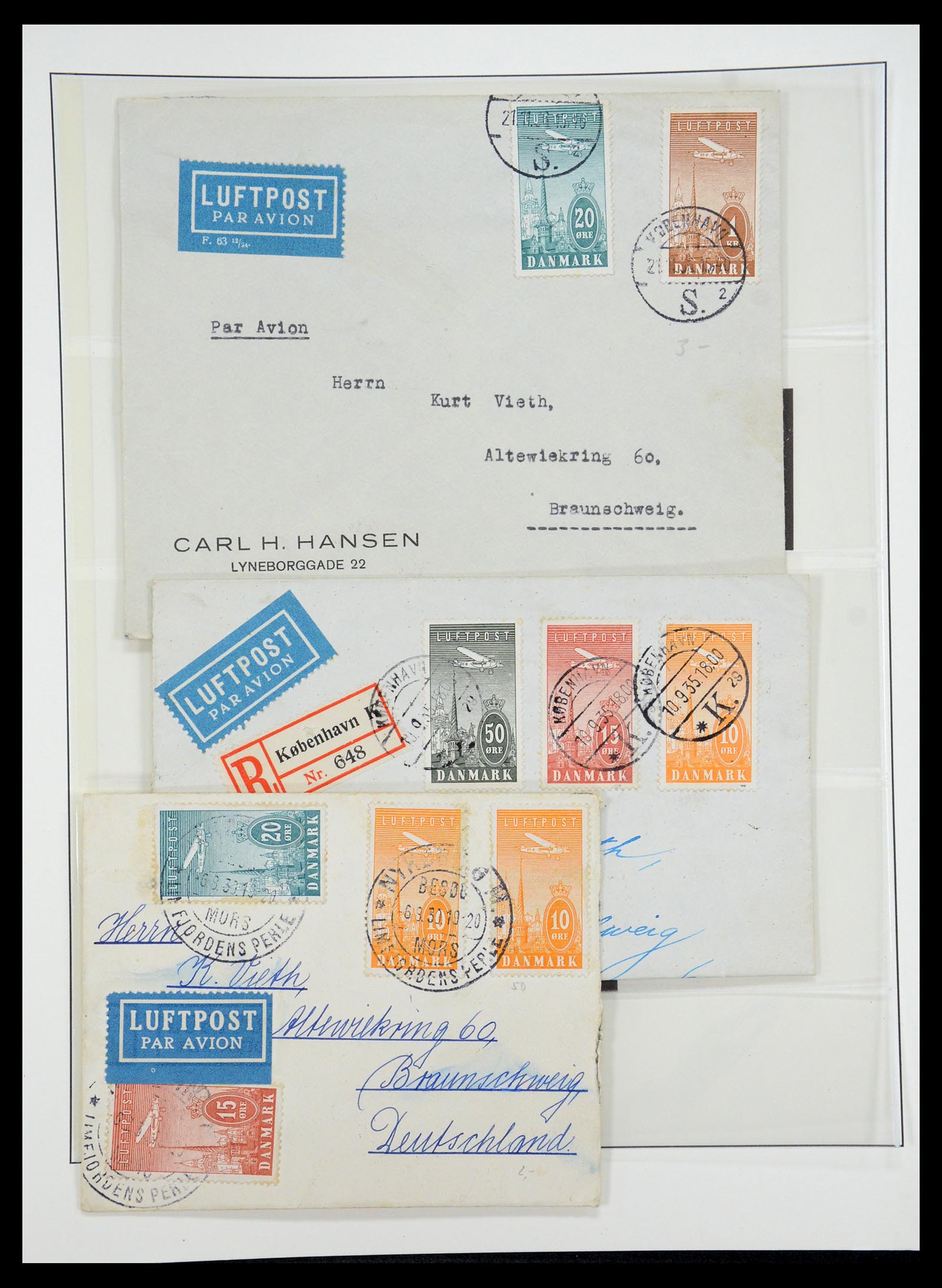 35224 022 - Postzegelverzameling 35224 Denemarken 1864-1978.