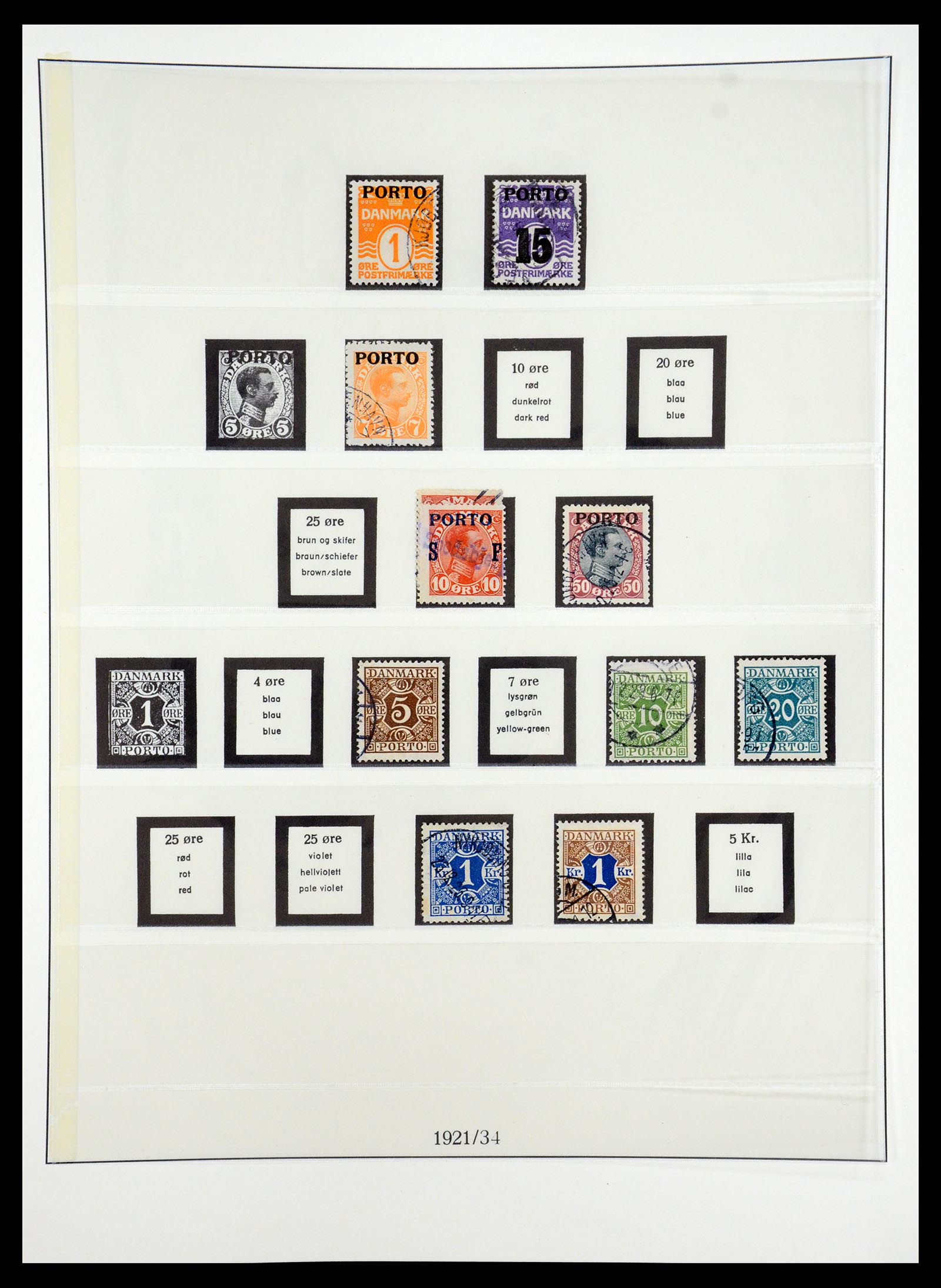 35224 024 - Postzegelverzameling 35224 Denemarken 1864-1978.
