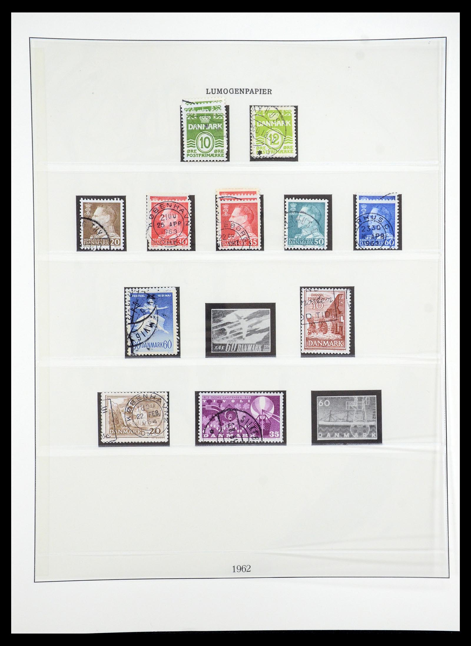 35224 038 - Postzegelverzameling 35224 Denemarken 1864-1978.