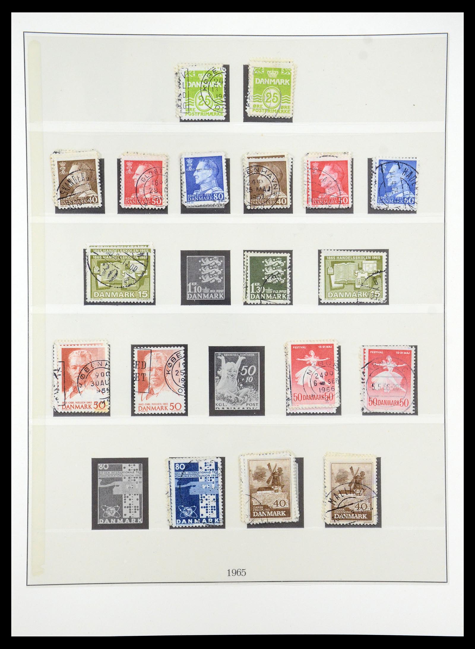 35224 042 - Postzegelverzameling 35224 Denemarken 1864-1978.