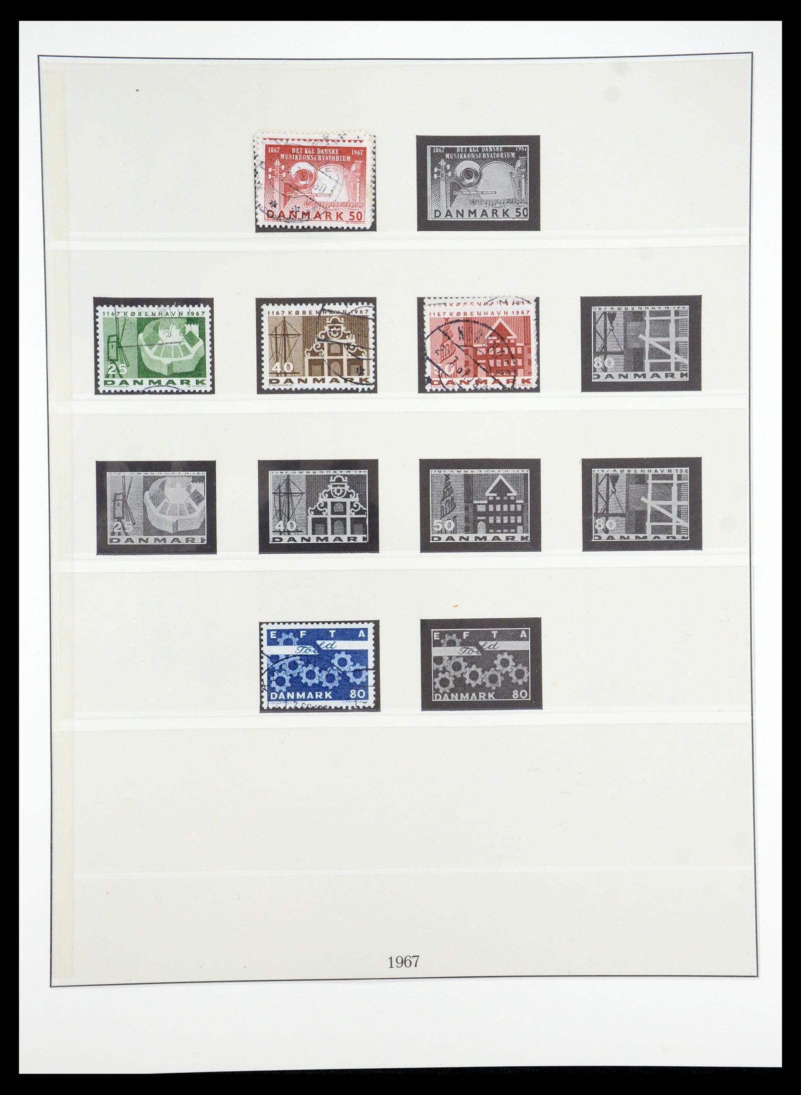 35224 044 - Postzegelverzameling 35224 Denemarken 1864-1978.