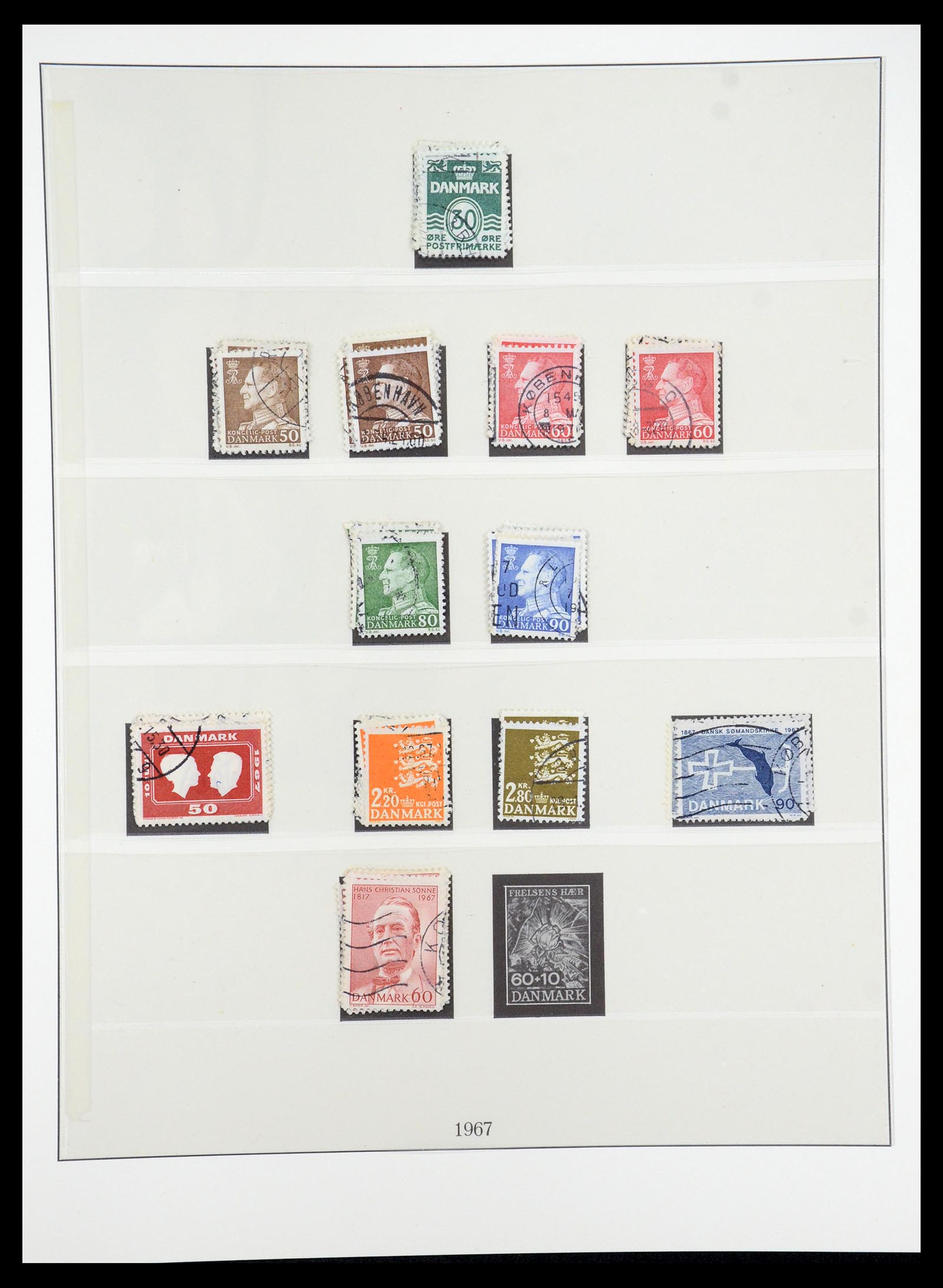 35224 045 - Postzegelverzameling 35224 Denemarken 1864-1978.
