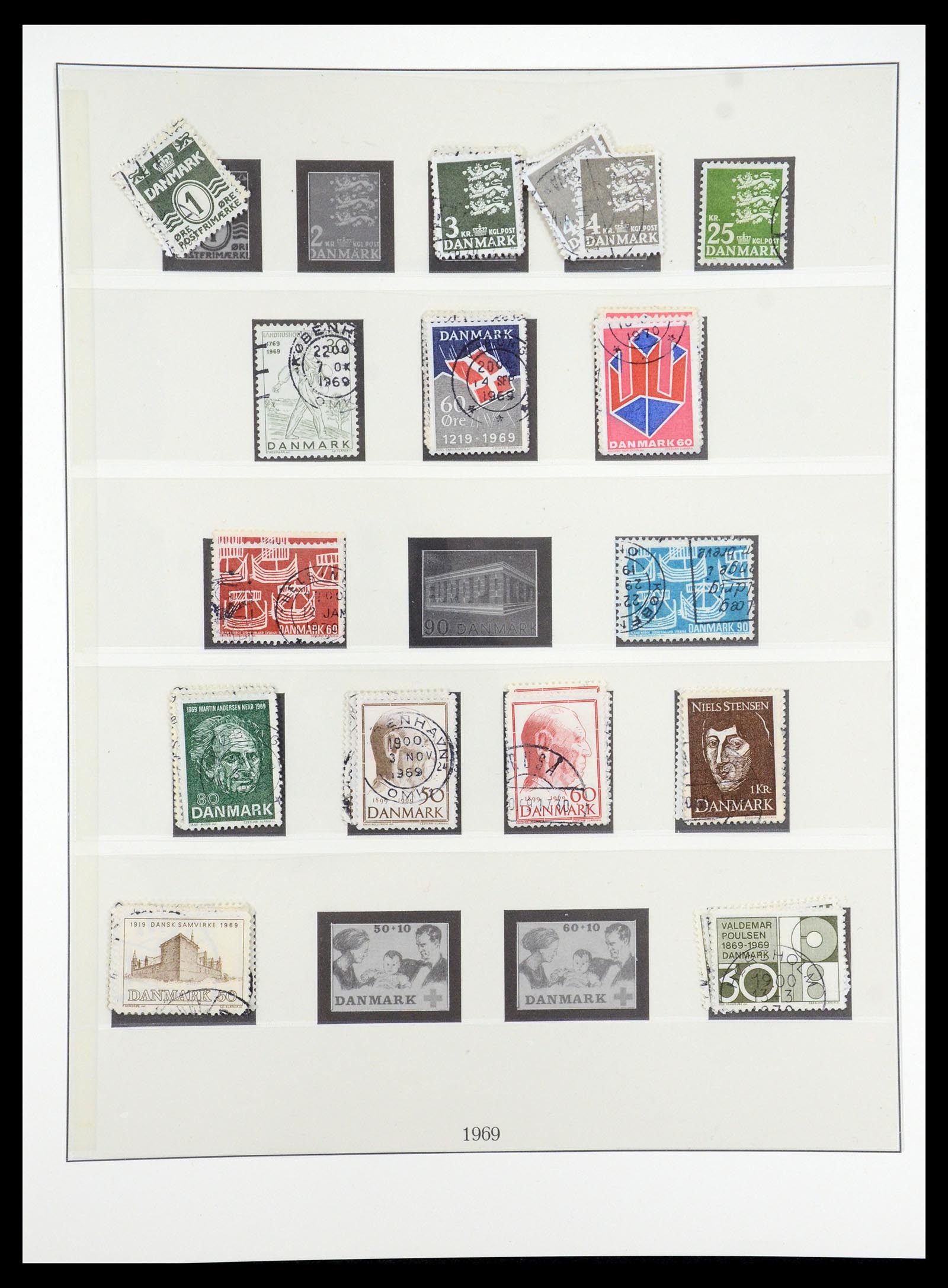 35224 047 - Postzegelverzameling 35224 Denemarken 1864-1978.