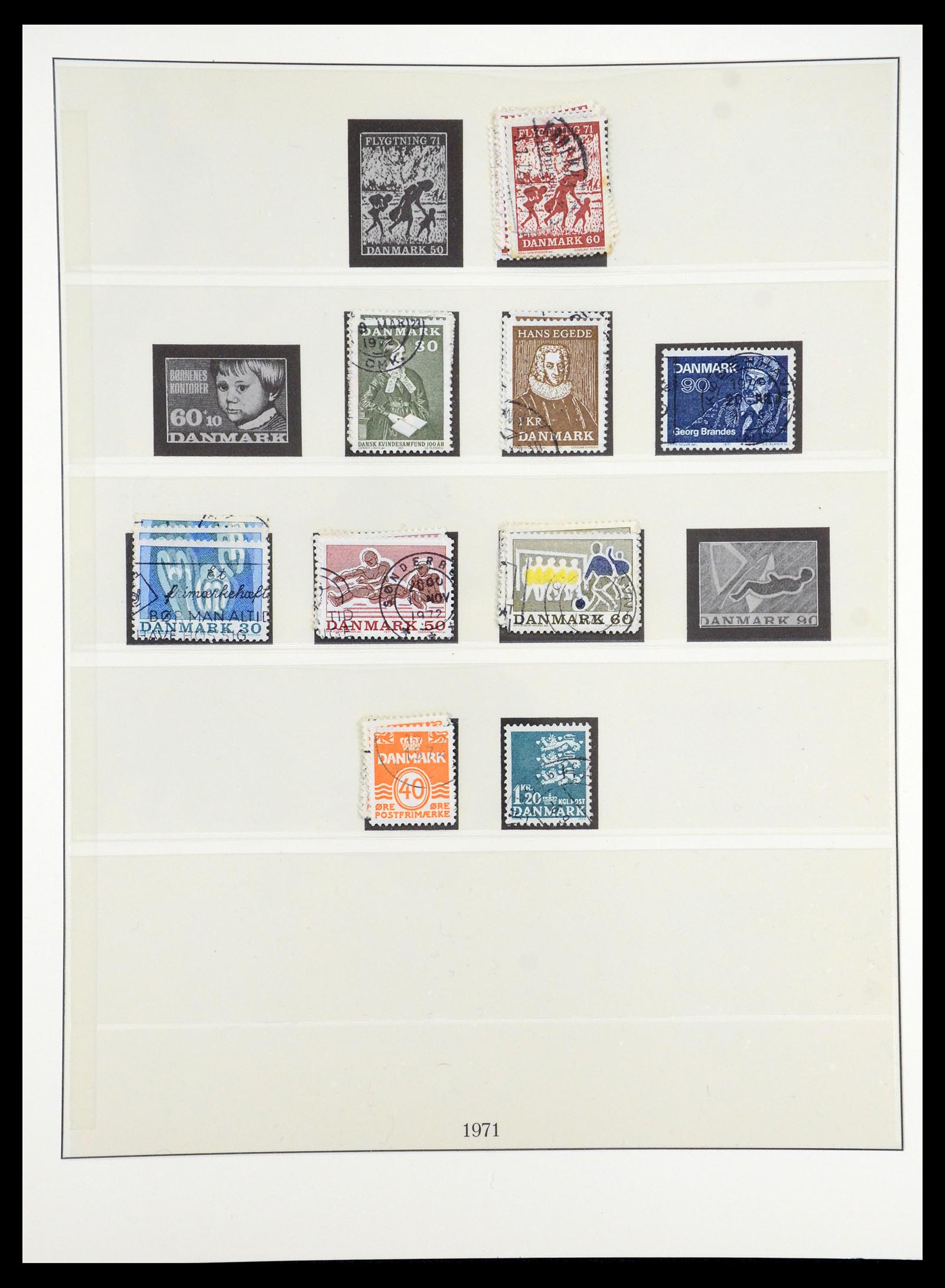 35224 049 - Postzegelverzameling 35224 Denemarken 1864-1978.