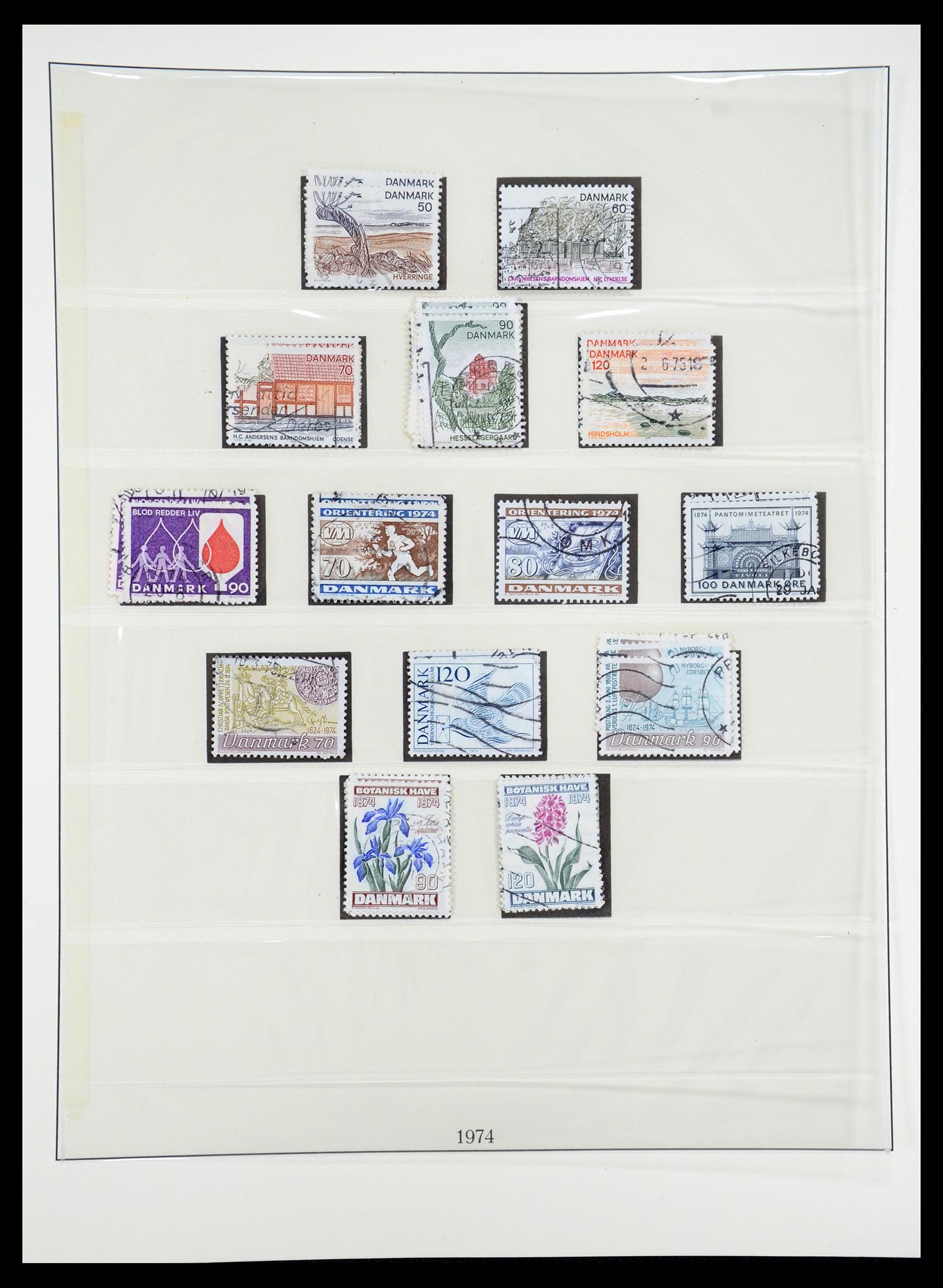 35224 052 - Postzegelverzameling 35224 Denemarken 1864-1978.