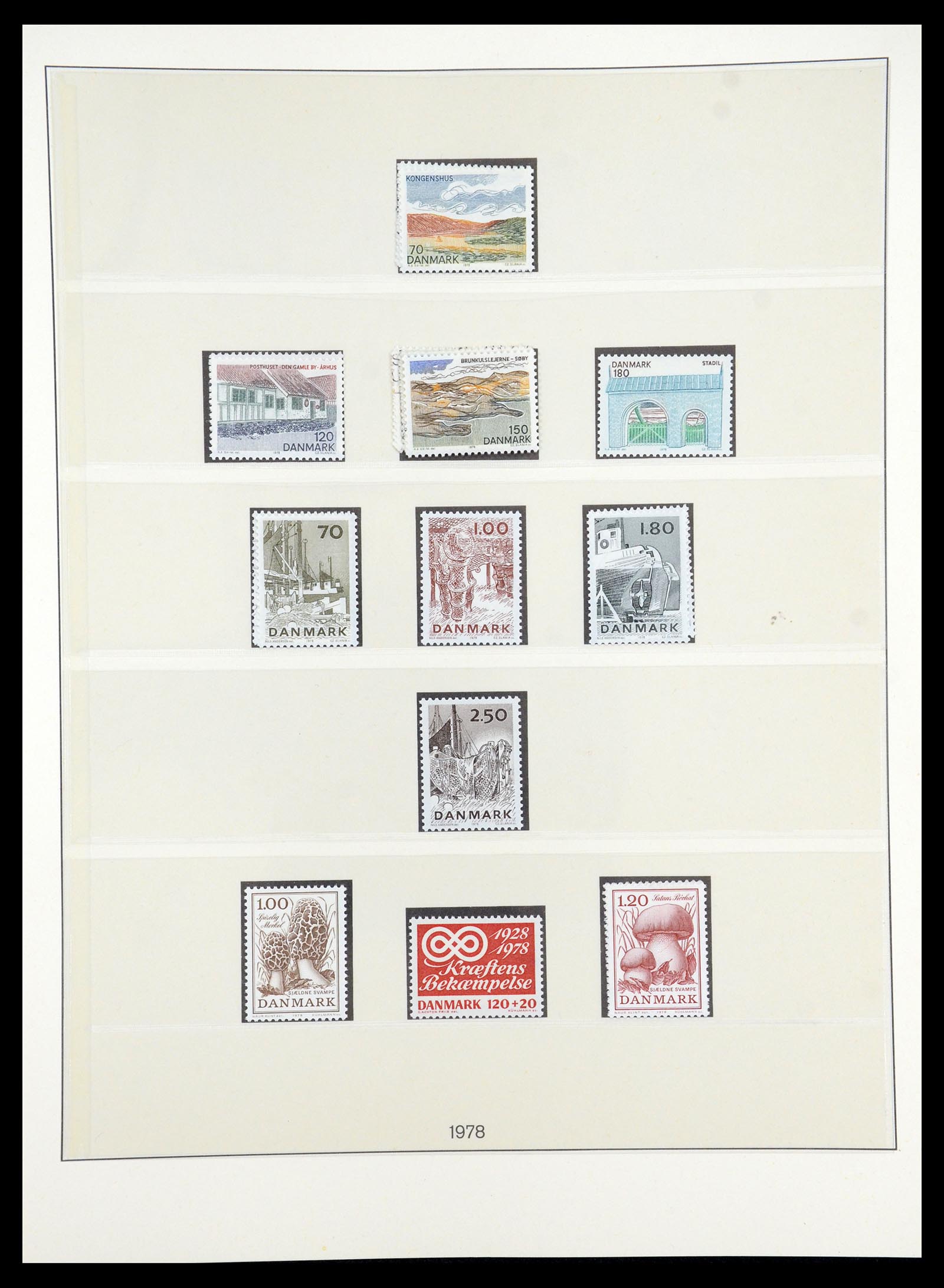 35224 062 - Postzegelverzameling 35224 Denemarken 1864-1978.