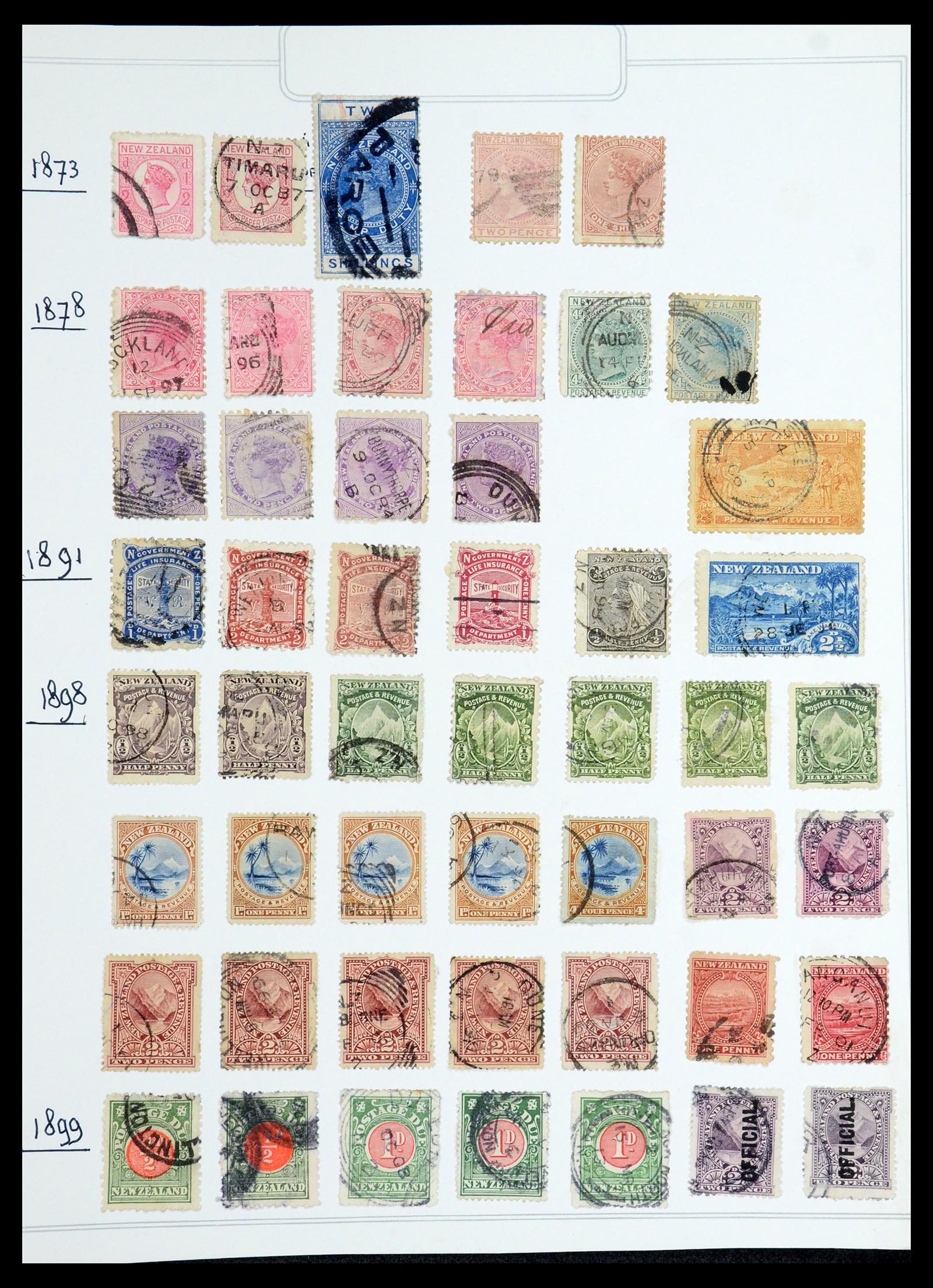 35226 001 - Stamp Collection 35226 New Zealand 1873-2002.