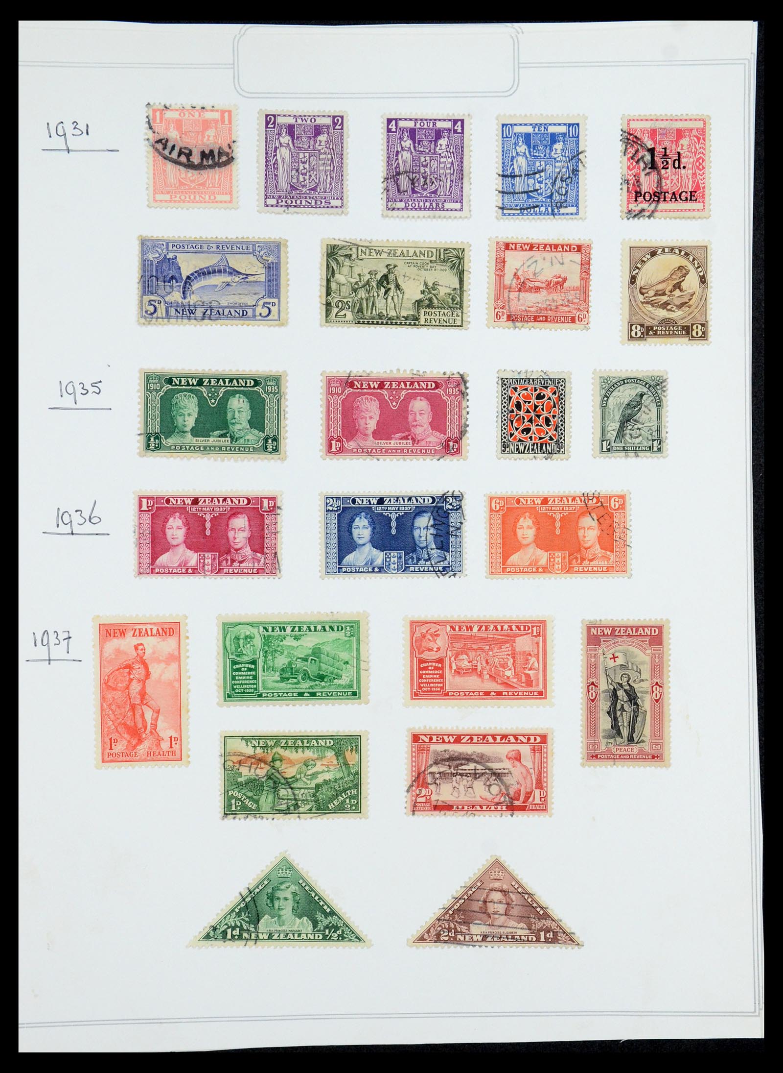 35226 004 - Stamp Collection 35226 New Zealand 1873-2002.