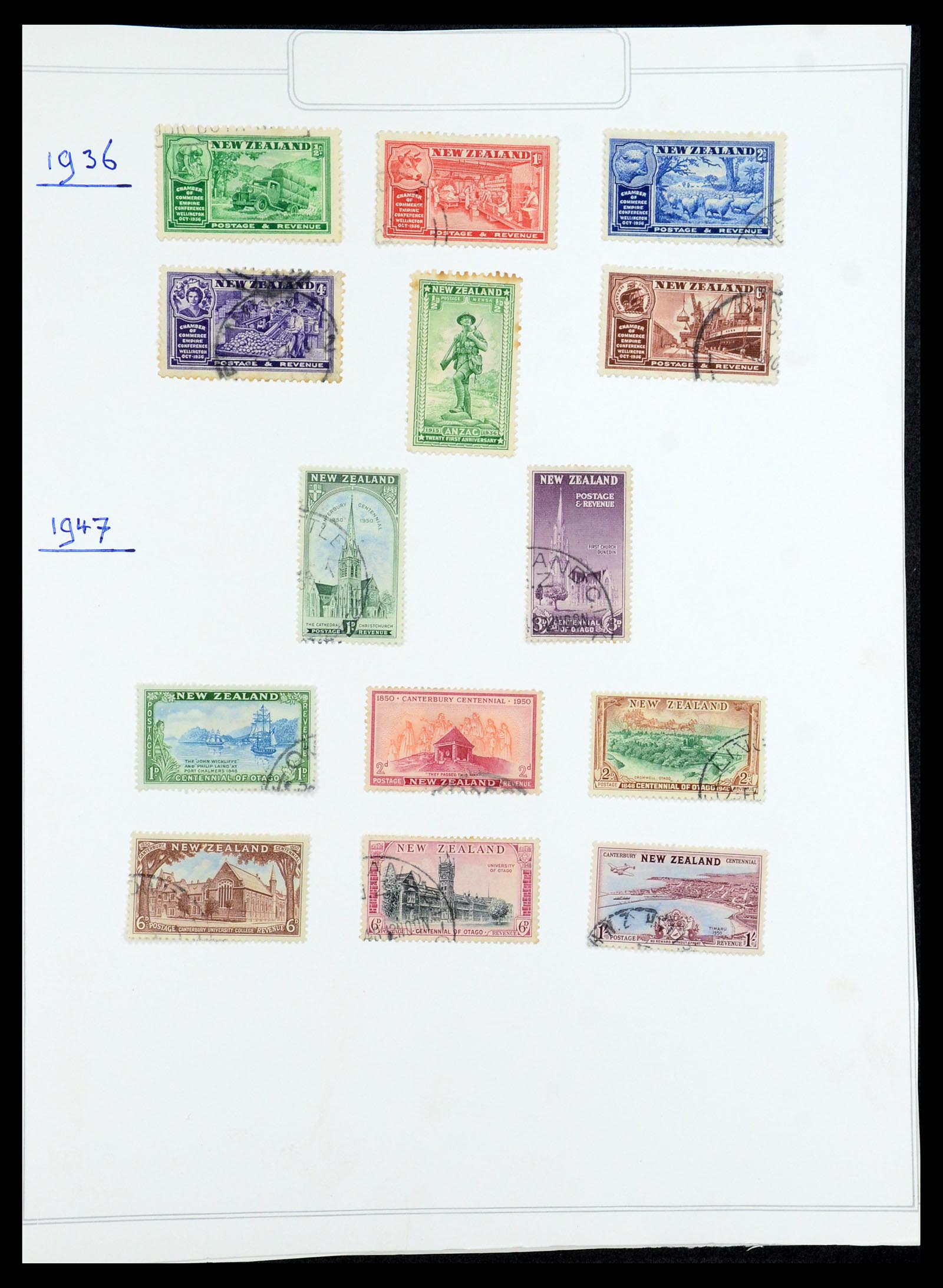 35226 005 - Stamp Collection 35226 New Zealand 1873-2002.