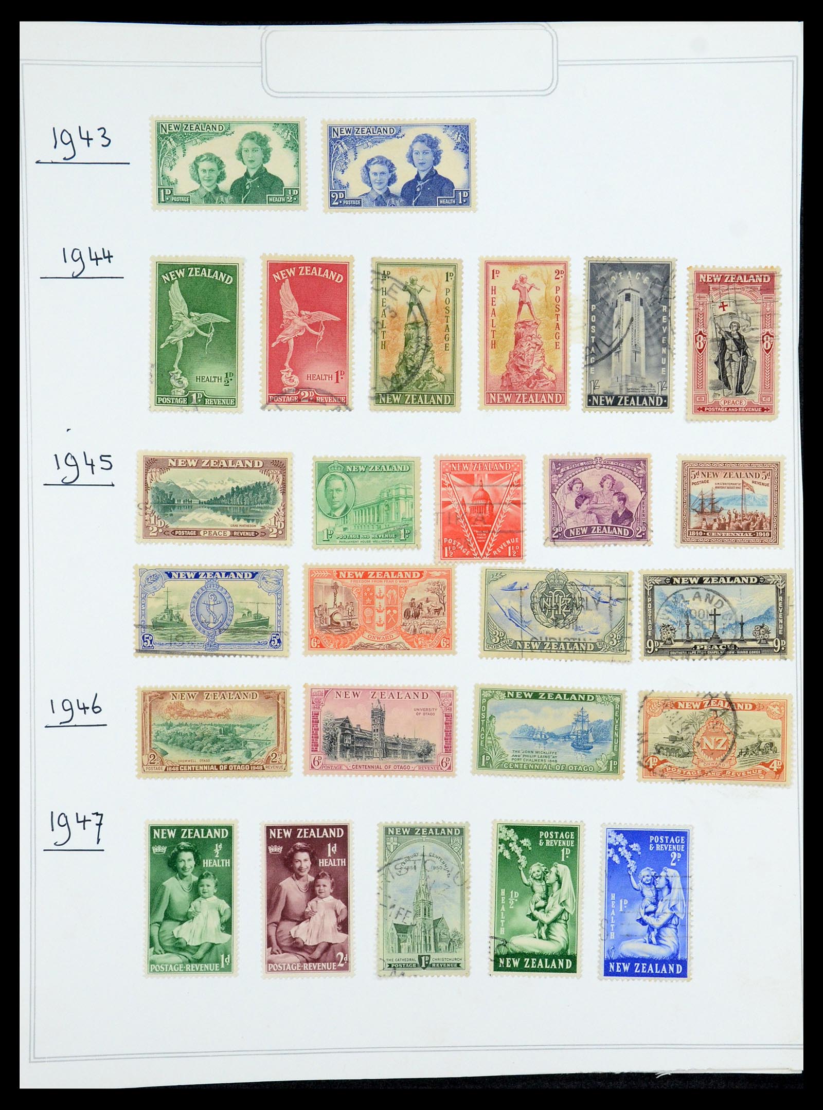 35226 007 - Stamp Collection 35226 New Zealand 1873-2002.