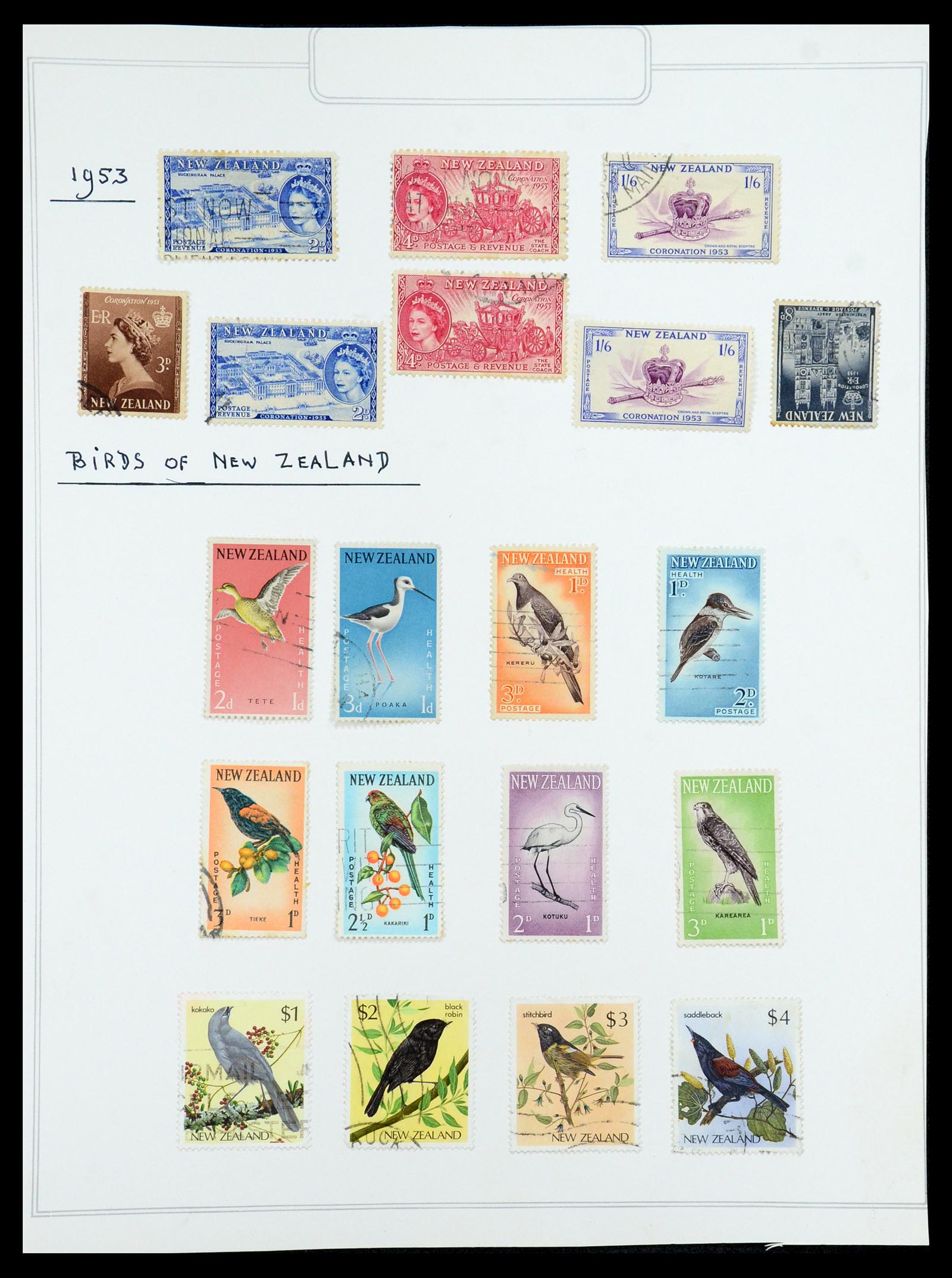 35226 009 - Stamp Collection 35226 New Zealand 1873-2002.