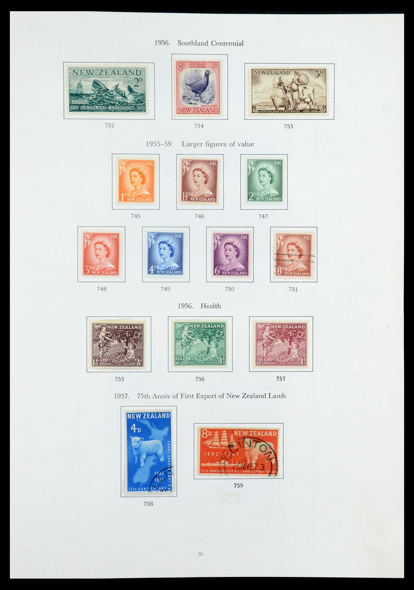 35226 013 - Stamp Collection 35226 New Zealand 1873-2002.