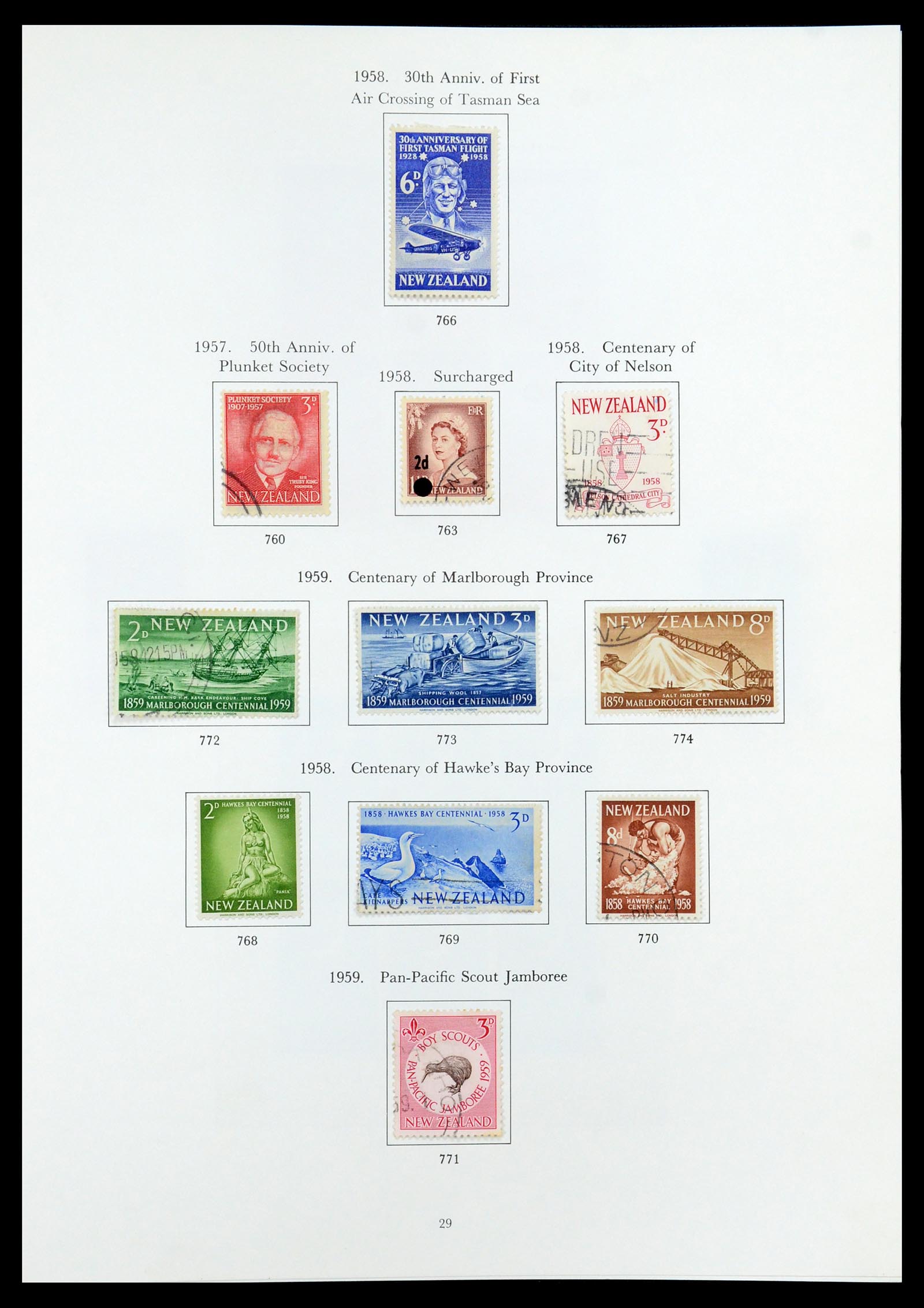35226 016 - Postzegelverzameling 35226 Nieuw Zeeland 1873-2002.