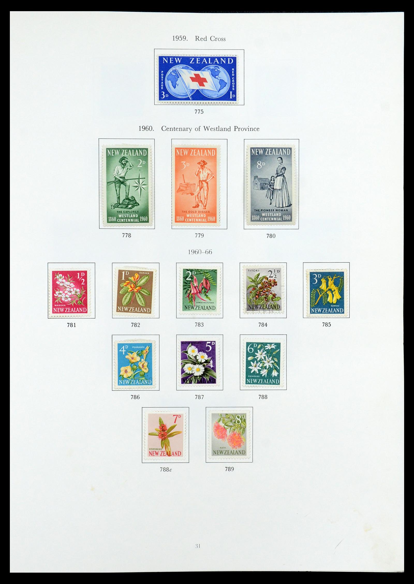 35226 018 - Stamp Collection 35226 New Zealand 1873-2002.