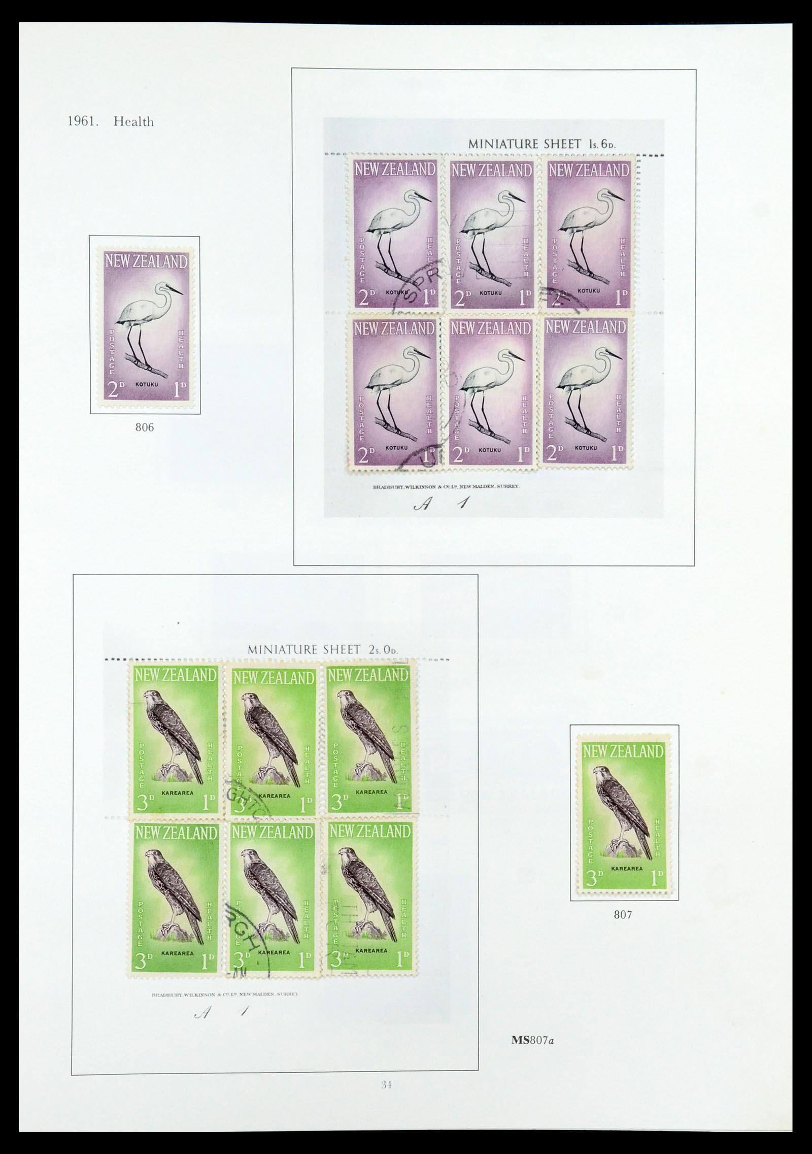 35226 021 - Stamp Collection 35226 New Zealand 1873-2002.