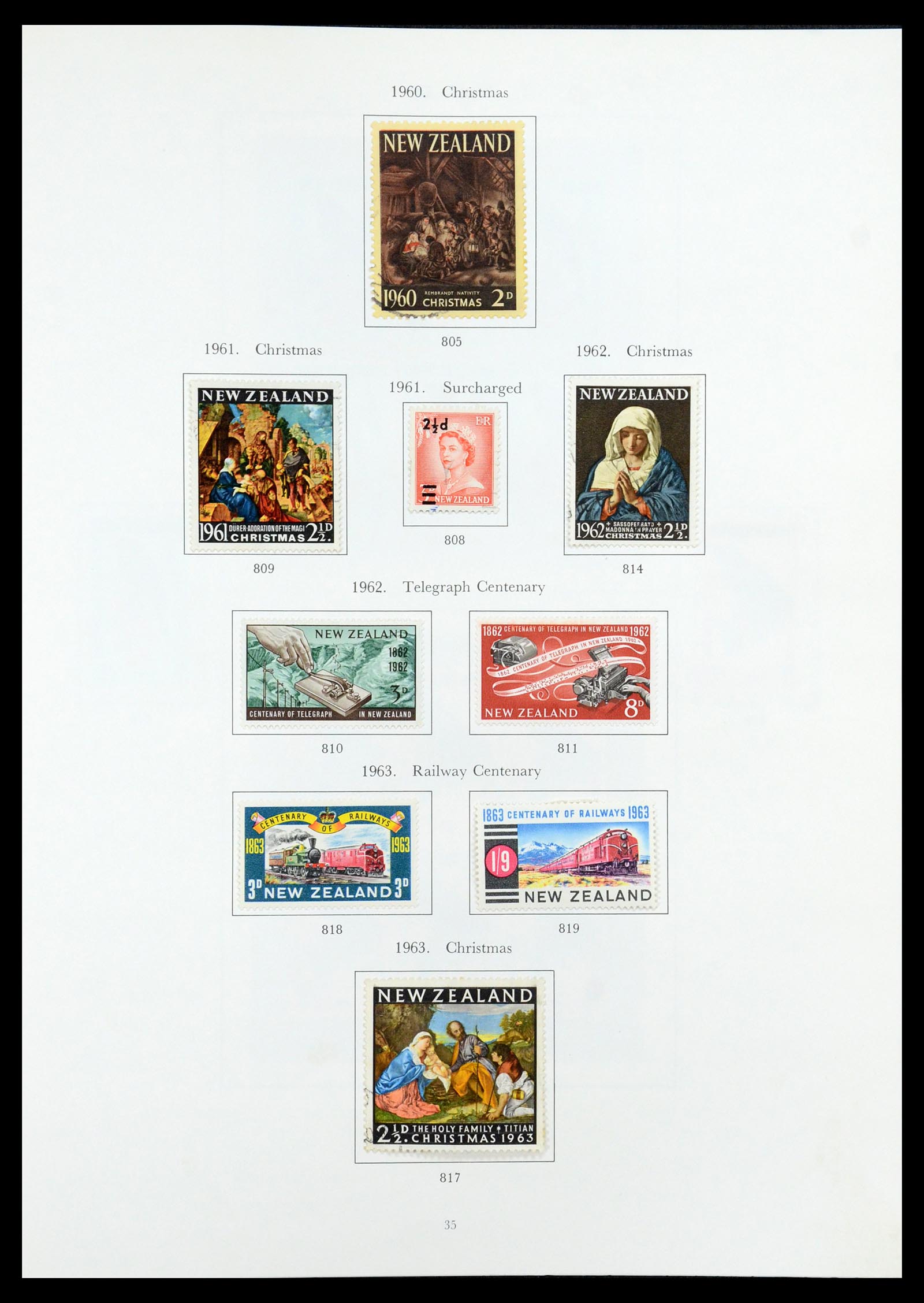 35226 022 - Postzegelverzameling 35226 Nieuw Zeeland 1873-2002.