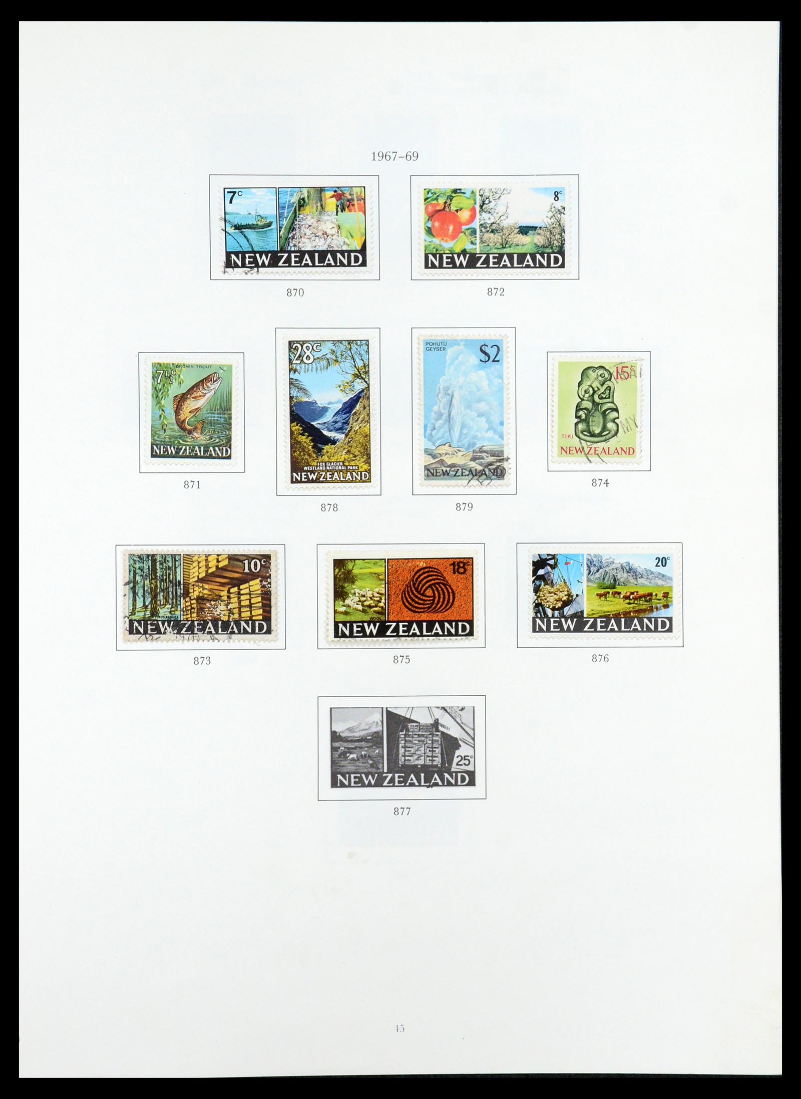 35226 032 - Postzegelverzameling 35226 Nieuw Zeeland 1873-2002.