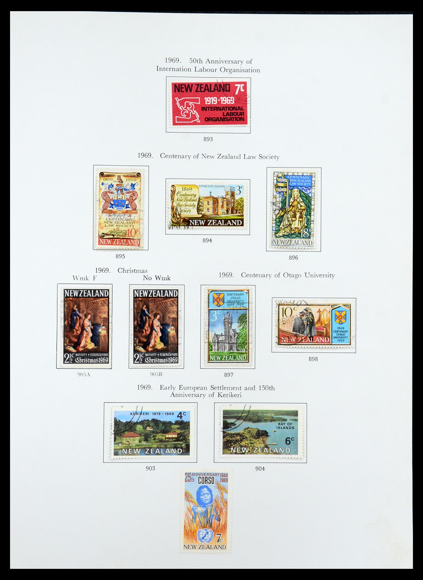 35226 035 - Stamp Collection 35226 New Zealand 1873-2002.