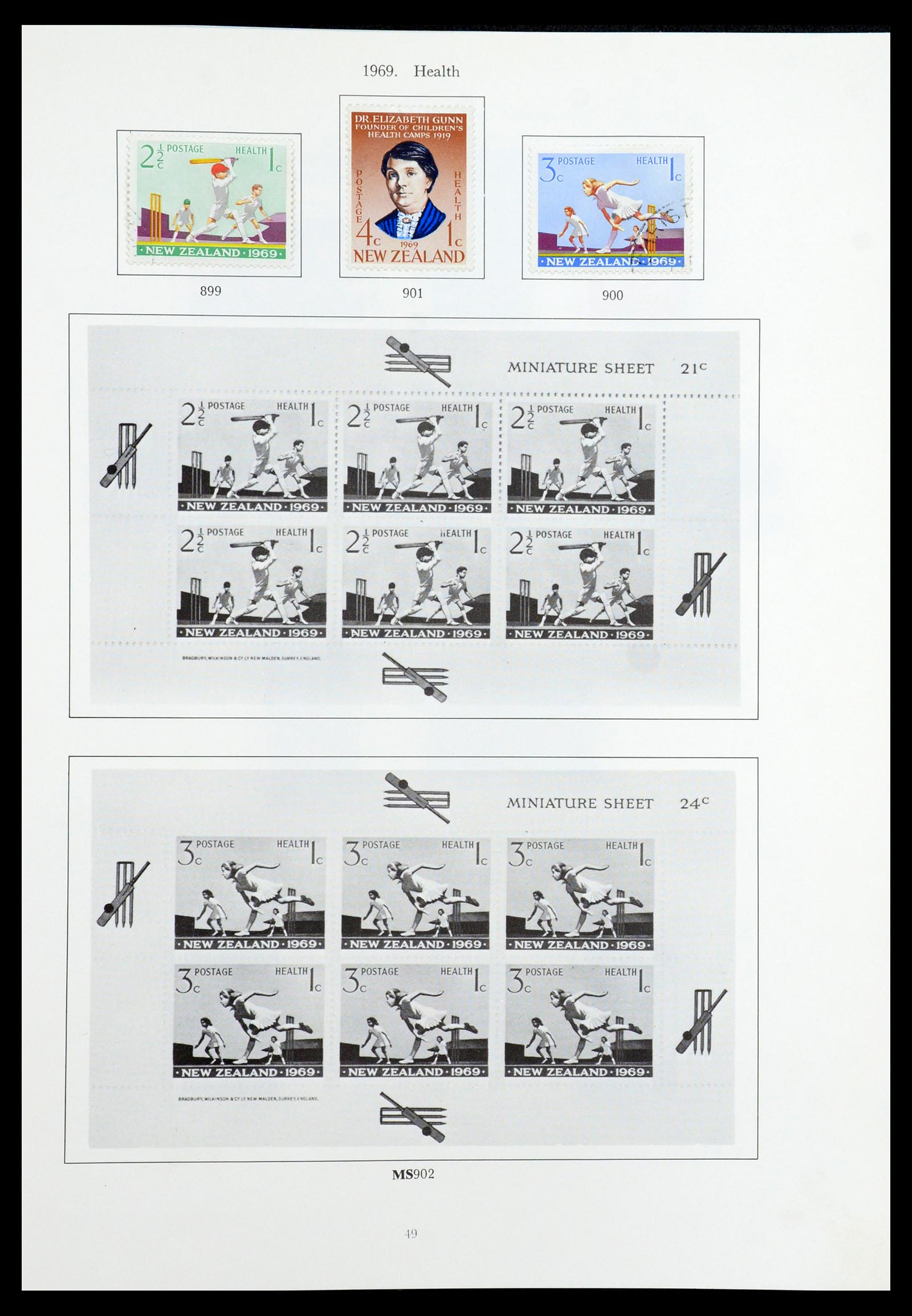 35226 036 - Postzegelverzameling 35226 Nieuw Zeeland 1873-2002.