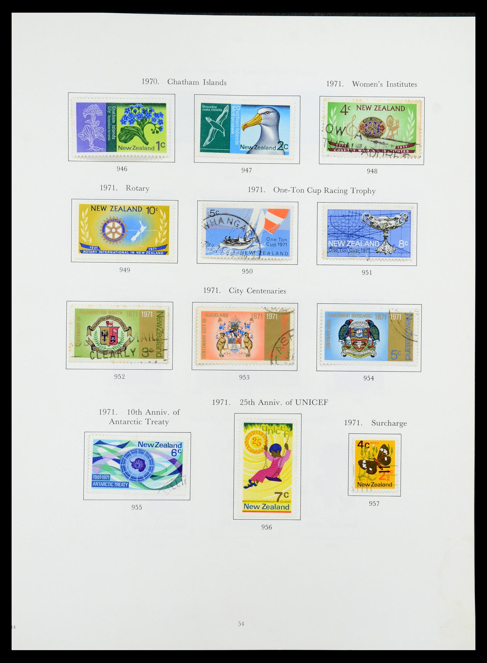 35226 039 - Stamp Collection 35226 New Zealand 1873-2002.