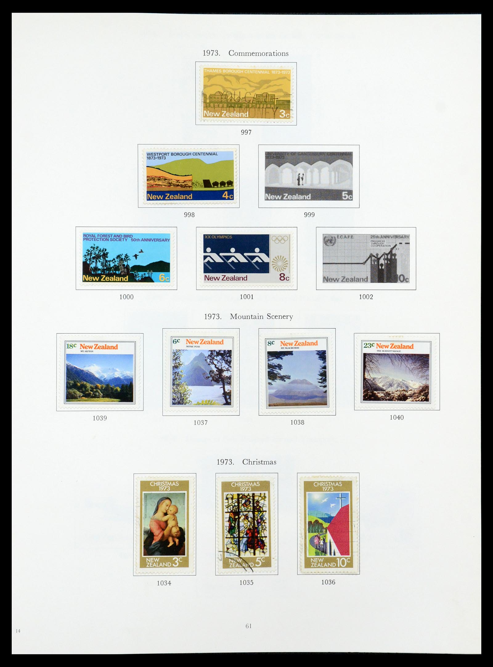 35226 045 - Stamp Collection 35226 New Zealand 1873-2002.