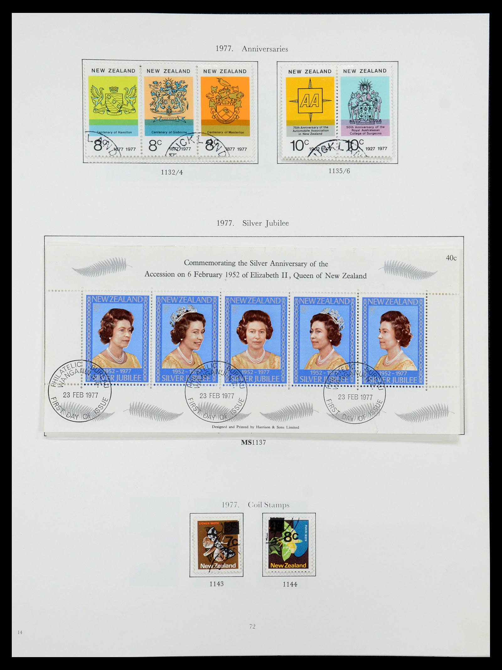 35226 054 - Stamp Collection 35226 New Zealand 1873-2002.