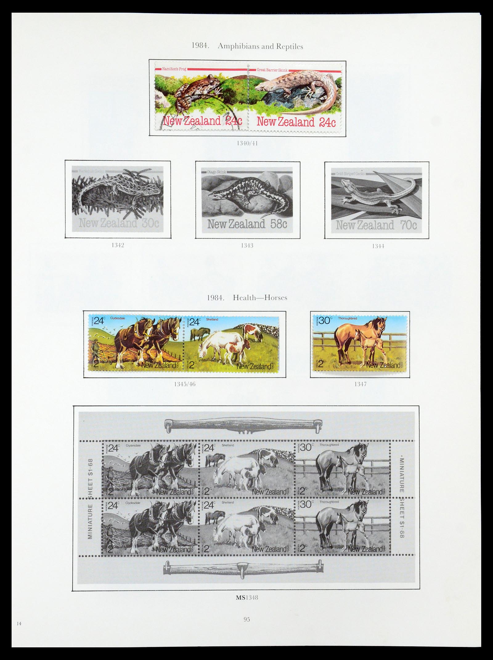 35226 075 - Stamp Collection 35226 New Zealand 1873-2002.