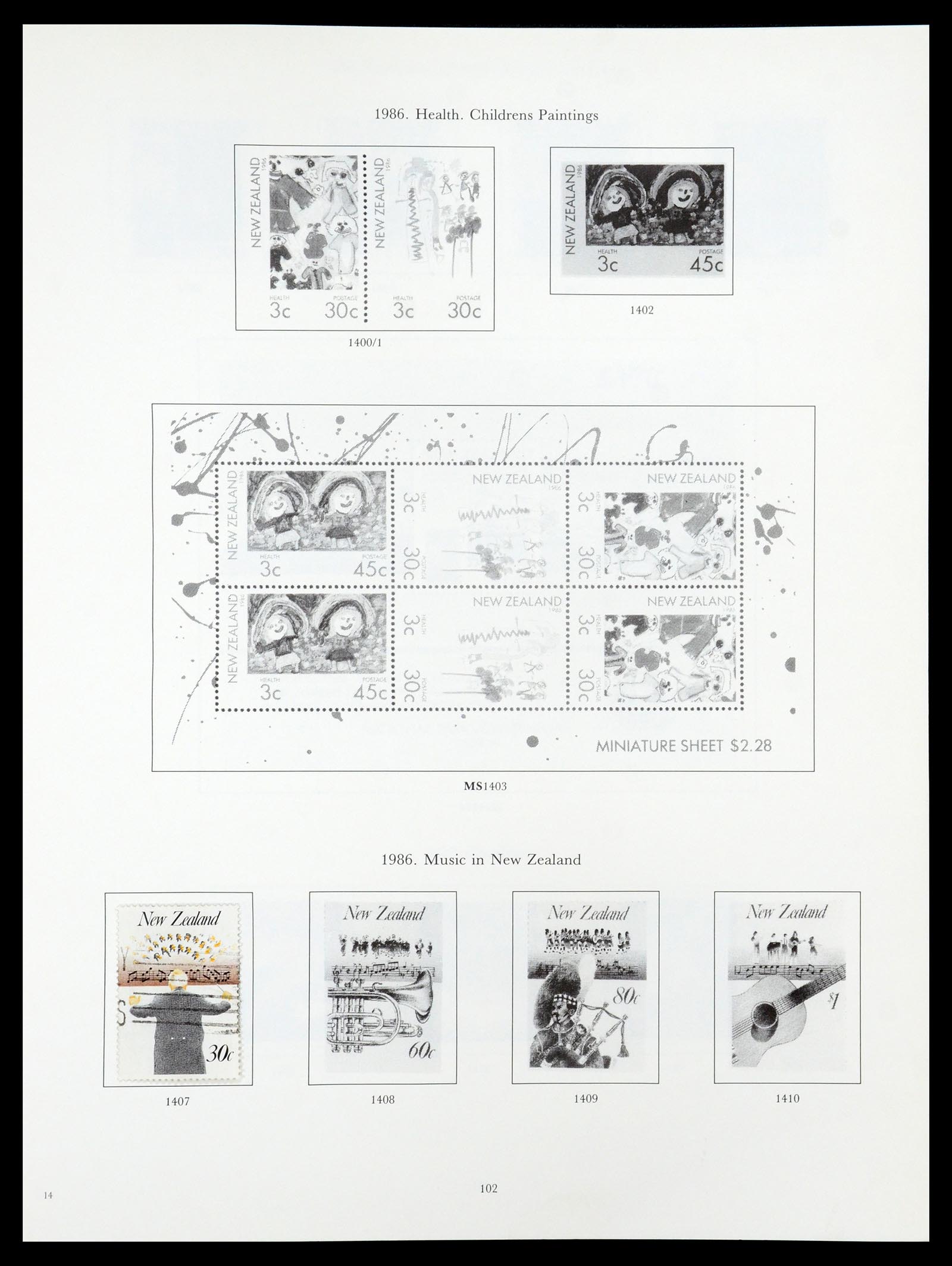 35226 079 - Stamp Collection 35226 New Zealand 1873-2002.