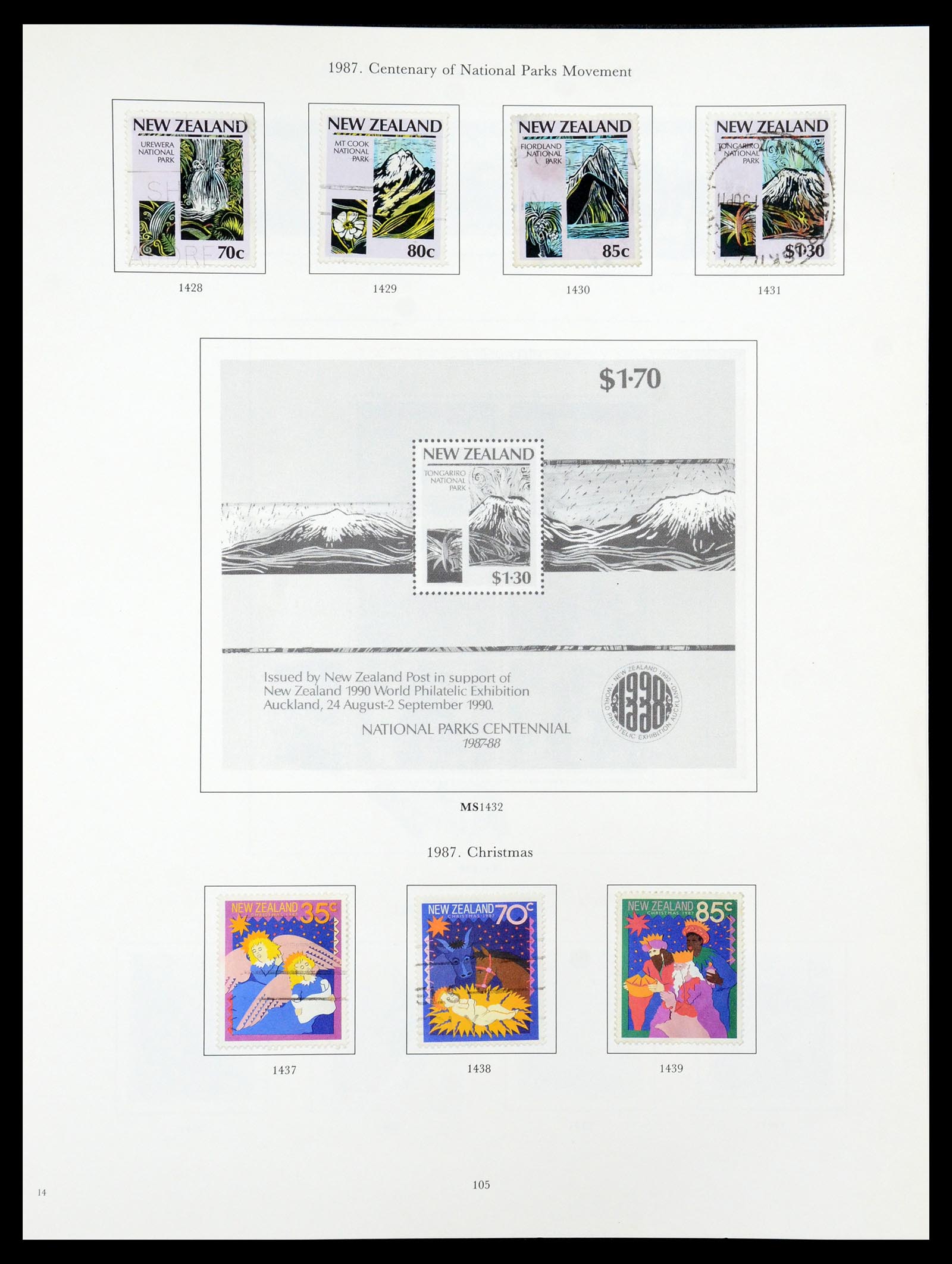 35226 080 - Stamp Collection 35226 New Zealand 1873-2002.