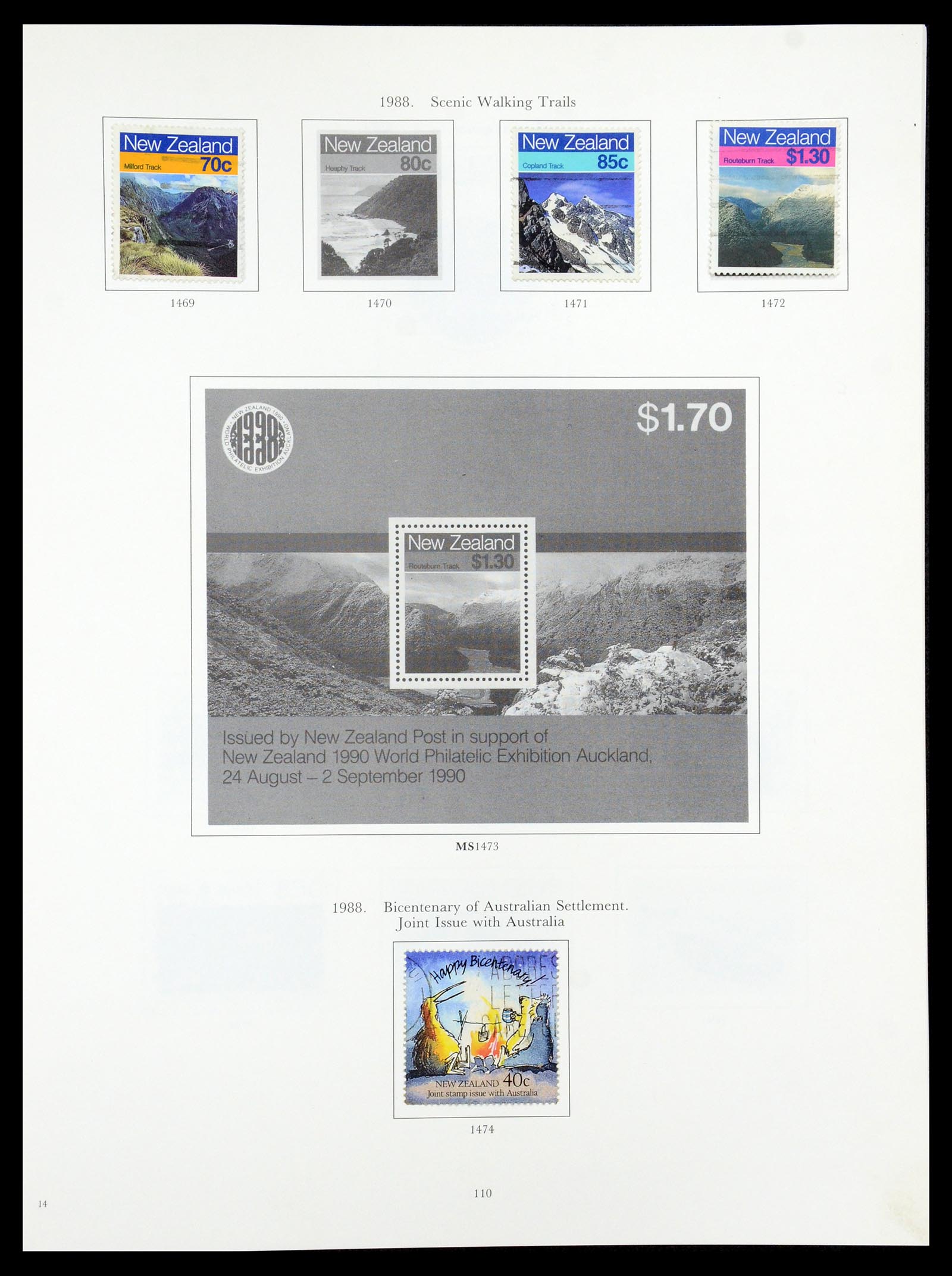 35226 084 - Stamp Collection 35226 New Zealand 1873-2002.