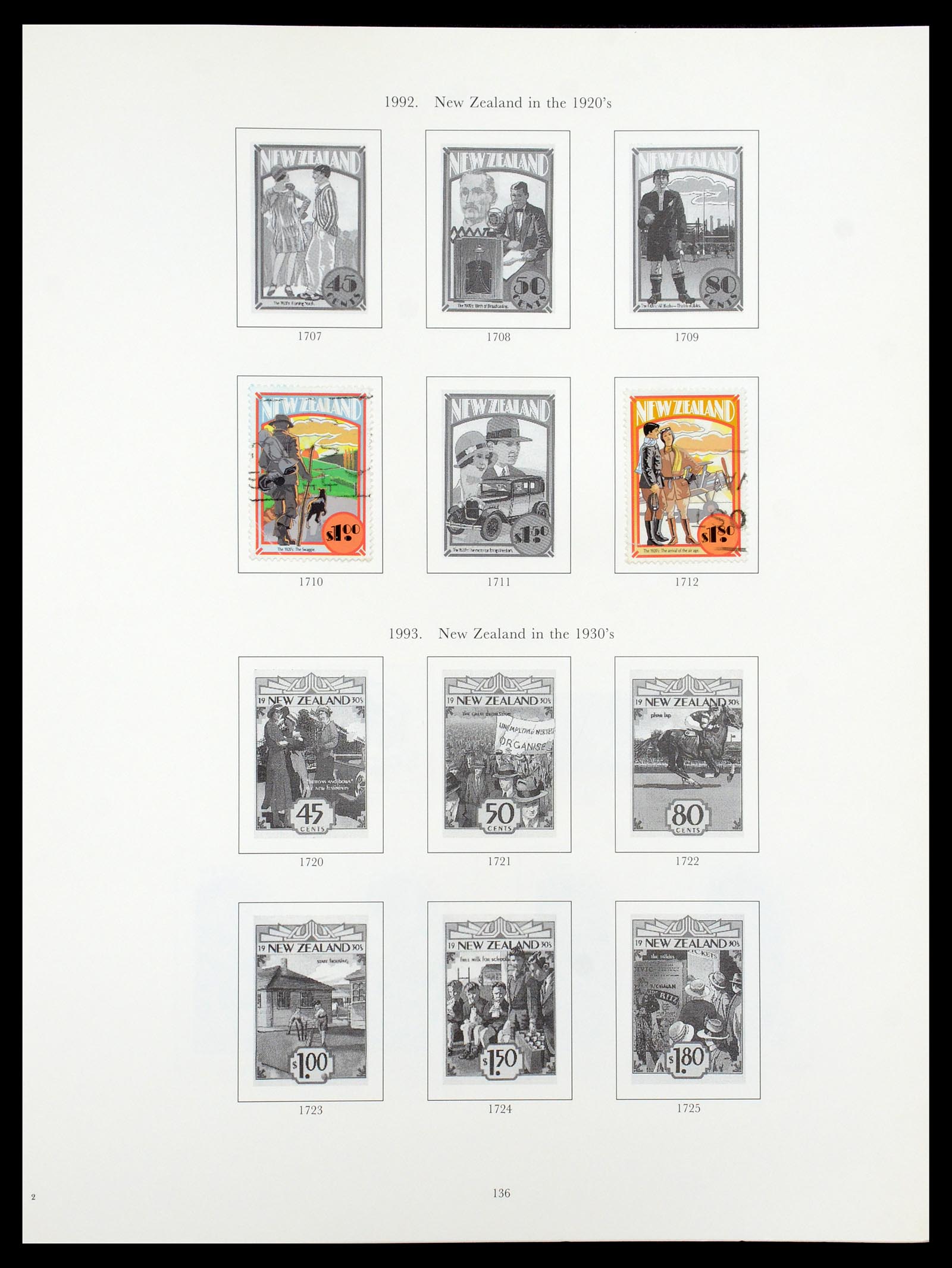 35226 098 - Stamp Collection 35226 New Zealand 1873-2002.
