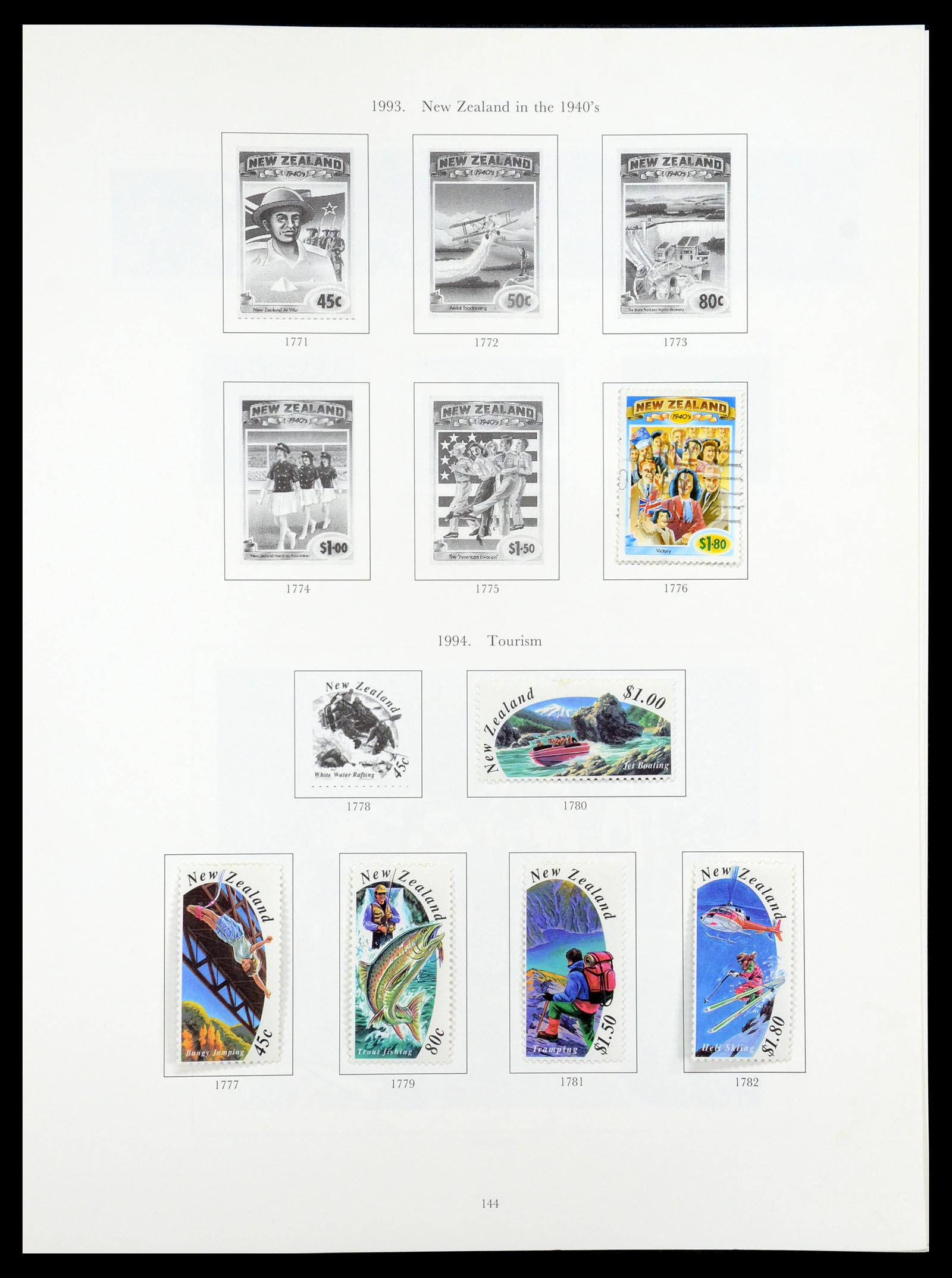 35226 099 - Stamp Collection 35226 New Zealand 1873-2002.