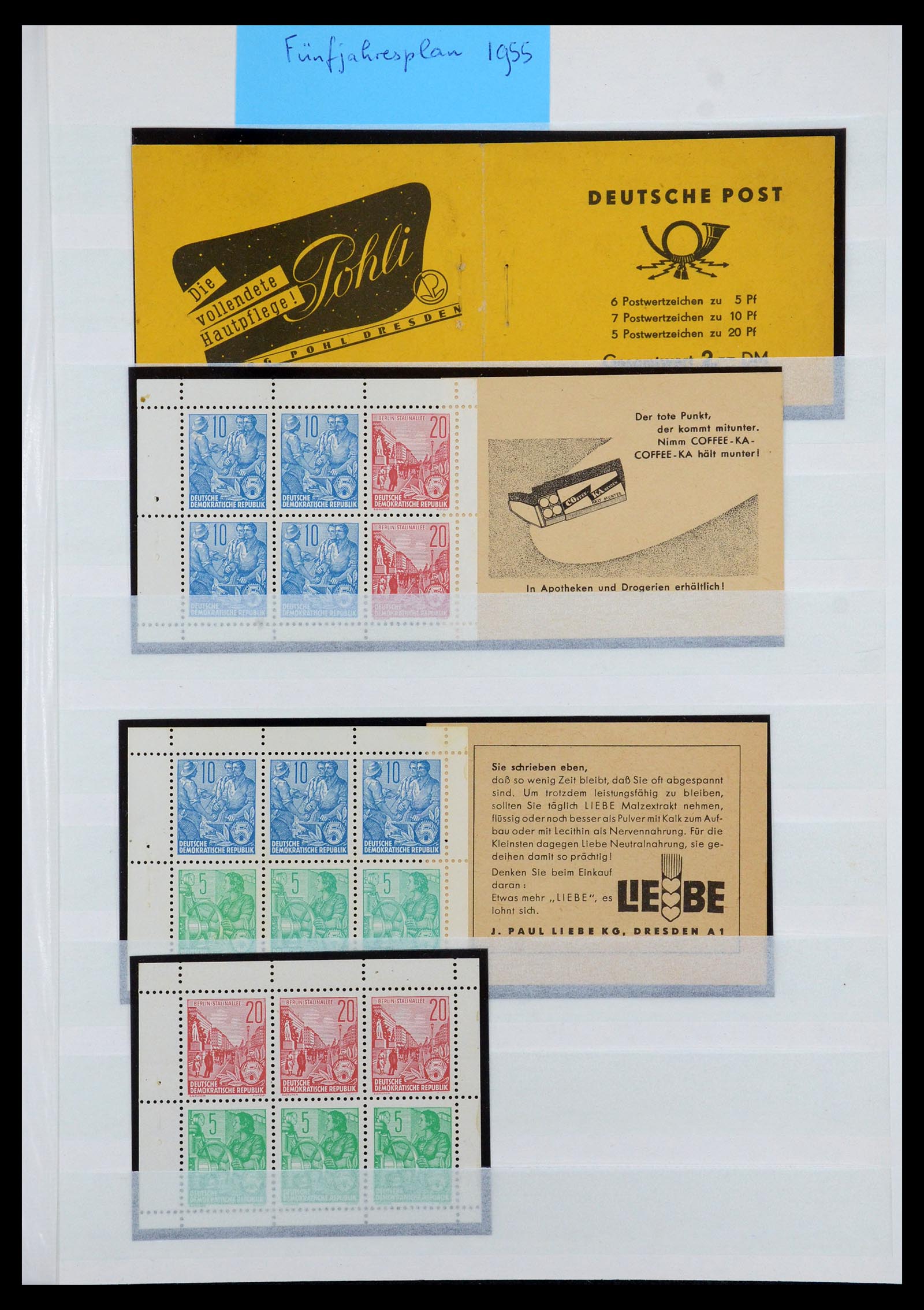 35227 001 - Postzegelverzameling 35227 DDR combinaties 1955-1990.