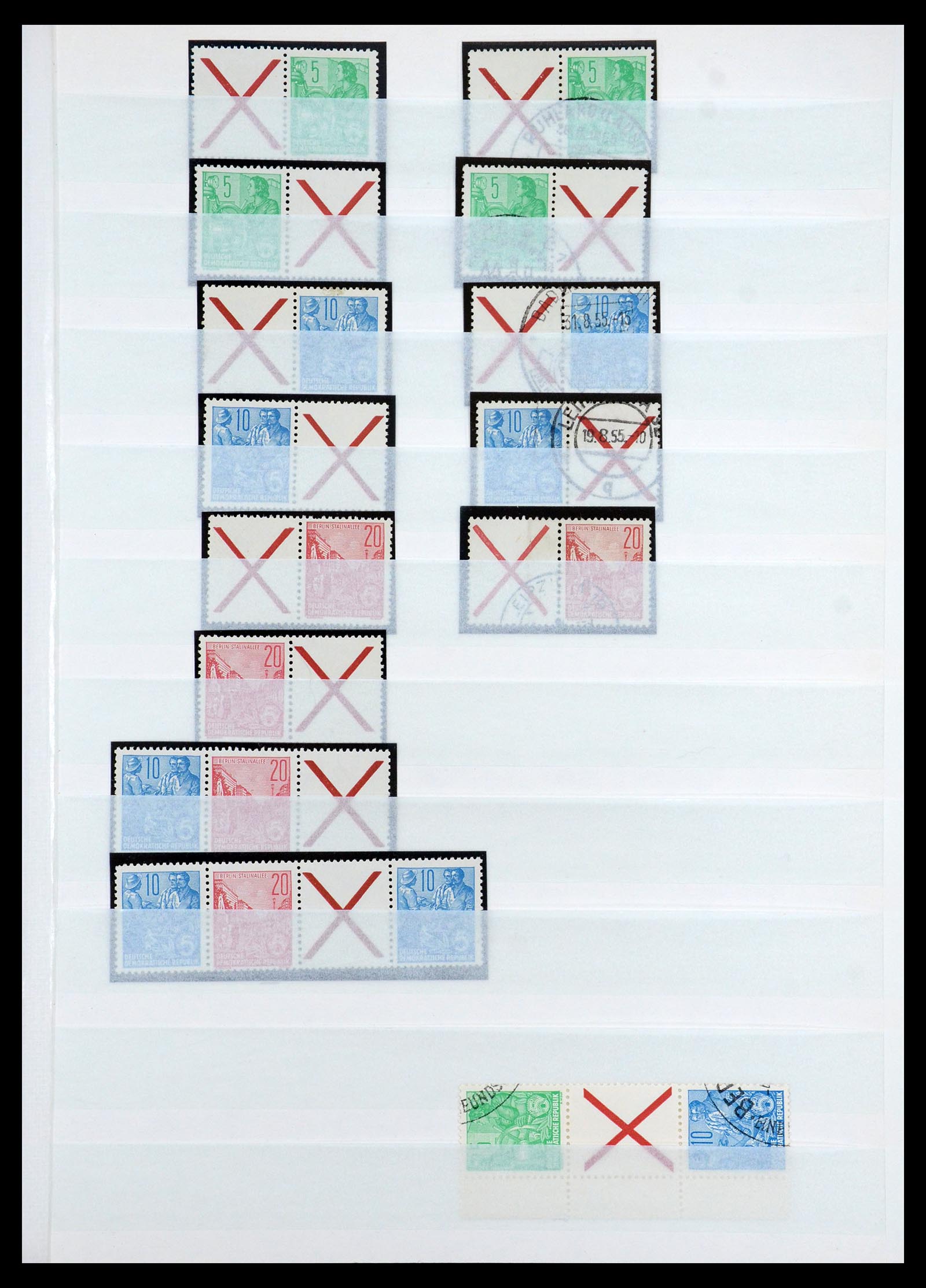 35227 003 - Postzegelverzameling 35227 DDR combinaties 1955-1990.