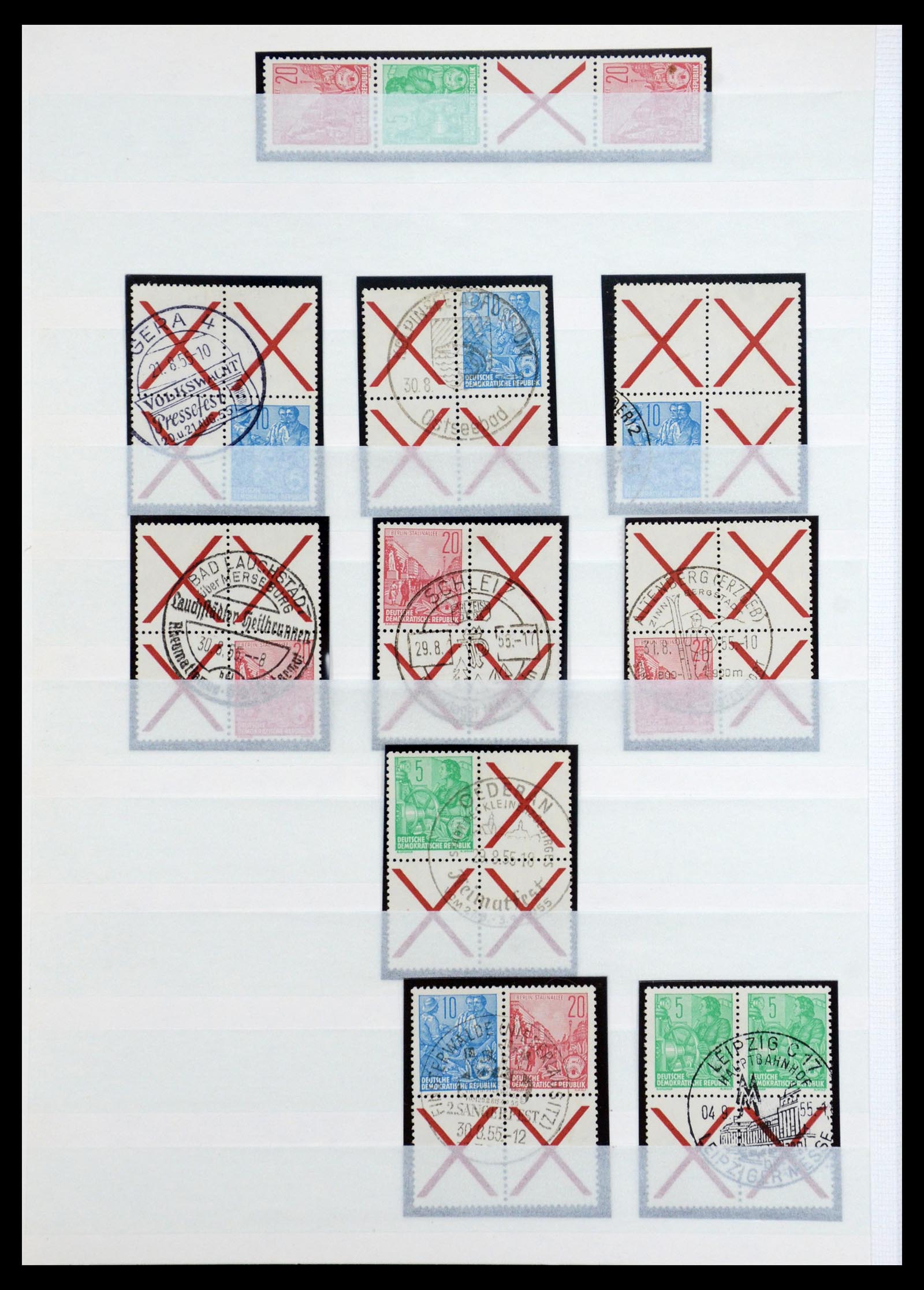 35227 006 - Postzegelverzameling 35227 DDR combinaties 1955-1990.