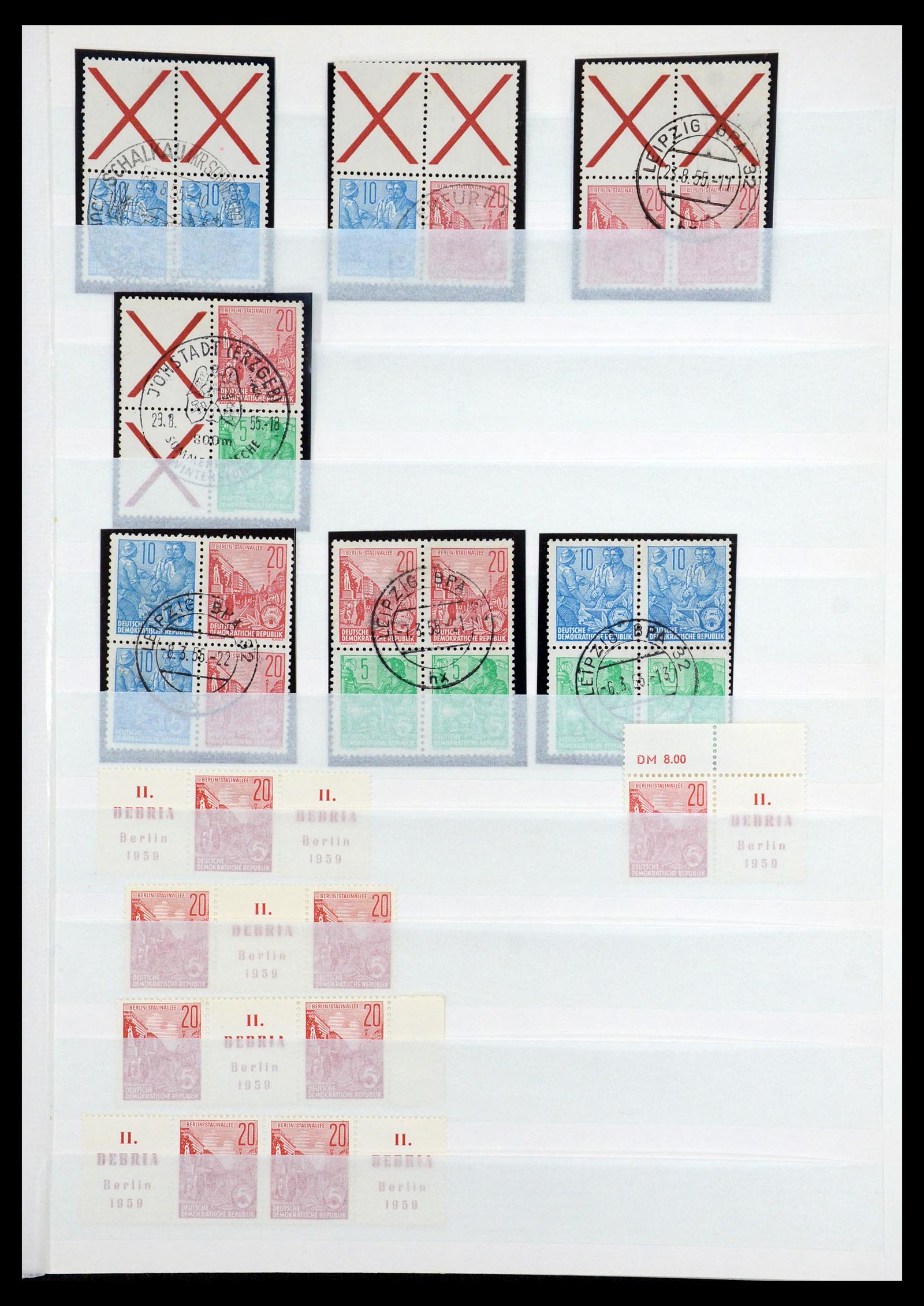 35227 007 - Postzegelverzameling 35227 DDR combinaties 1955-1990.