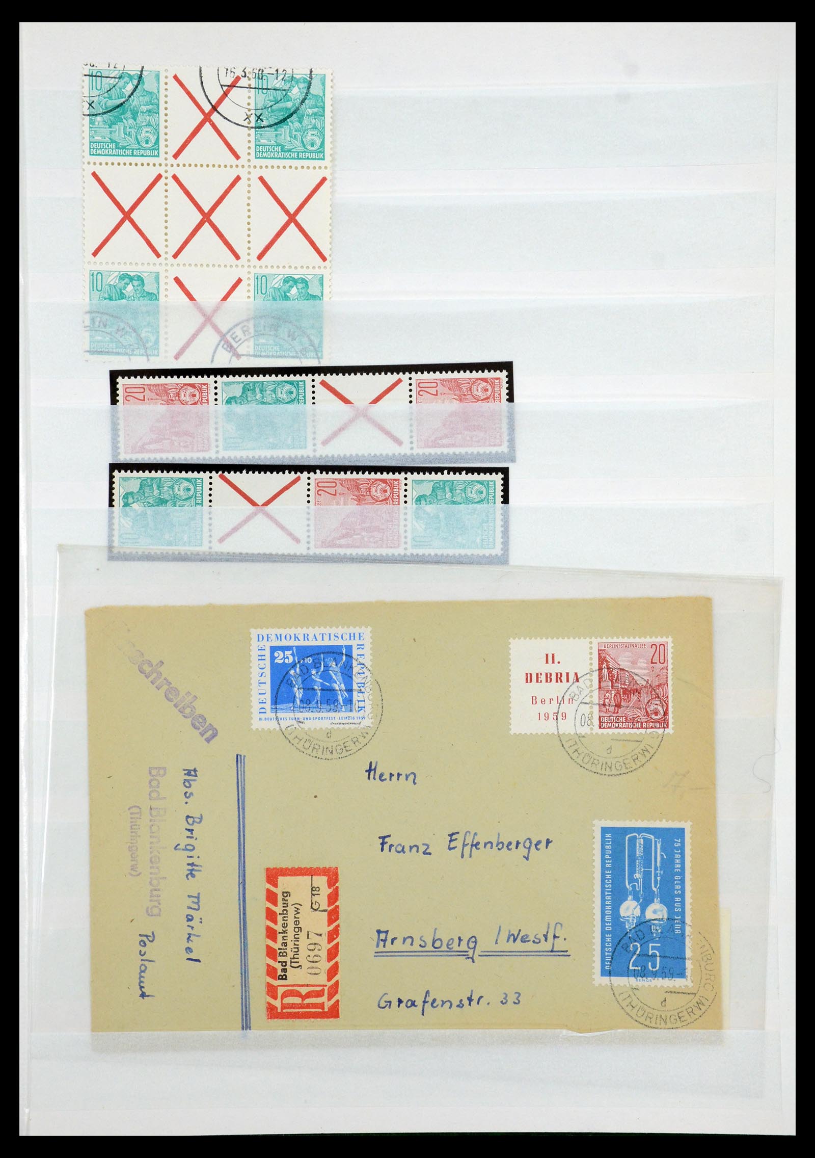 35227 020 - Postzegelverzameling 35227 DDR combinaties 1955-1990.