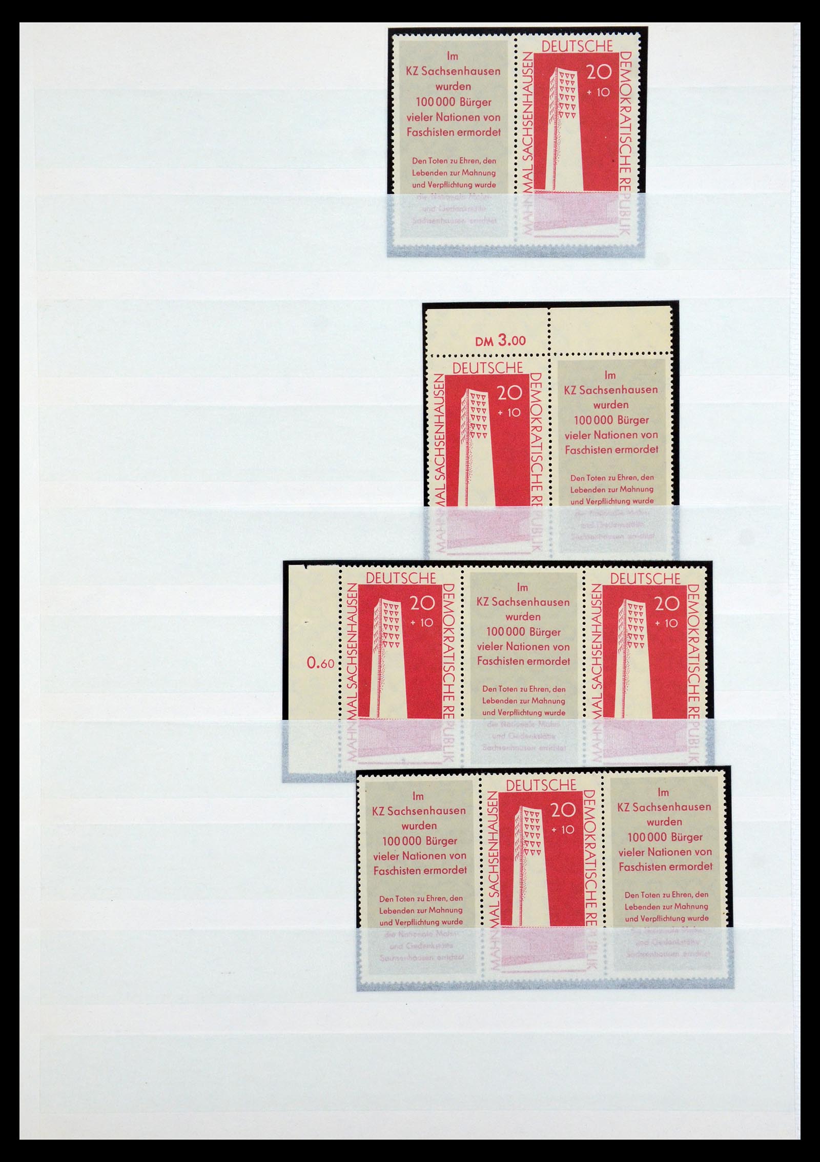 35227 023 - Postzegelverzameling 35227 DDR combinaties 1955-1990.