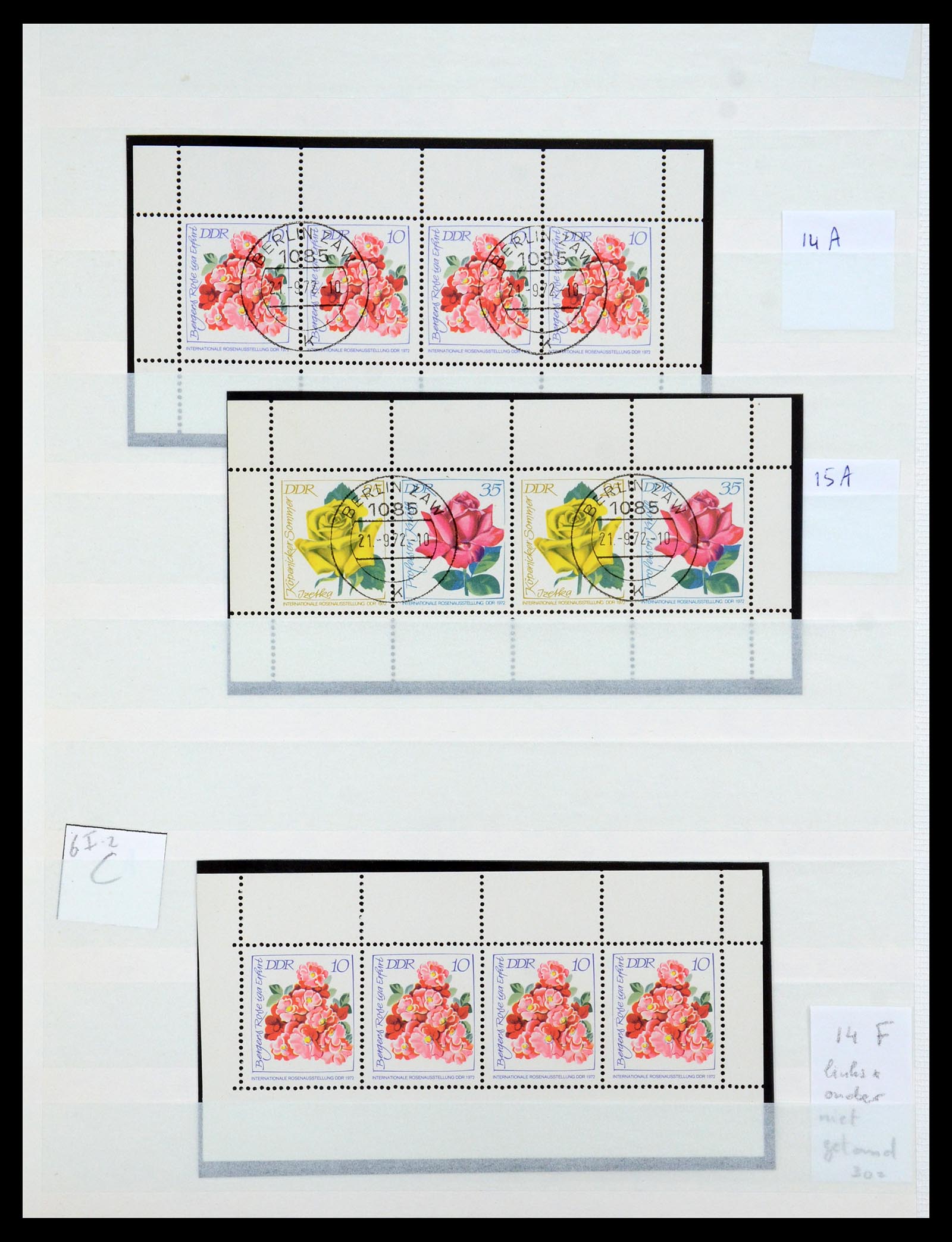 35227 025 - Postzegelverzameling 35227 DDR combinaties 1955-1990.