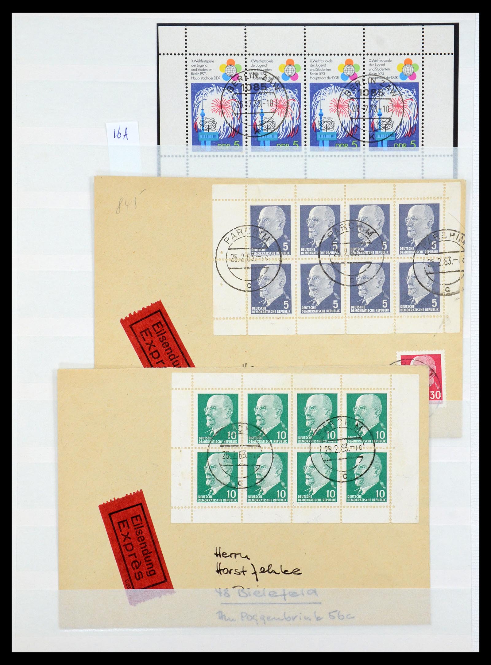 35227 027 - Postzegelverzameling 35227 DDR combinaties 1955-1990.