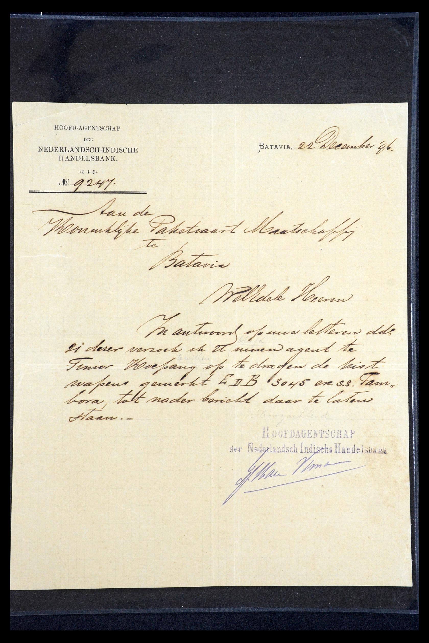 35230 005 - Stamp Collection 35230 Dutch East Indies ship mail 1890-1949.
