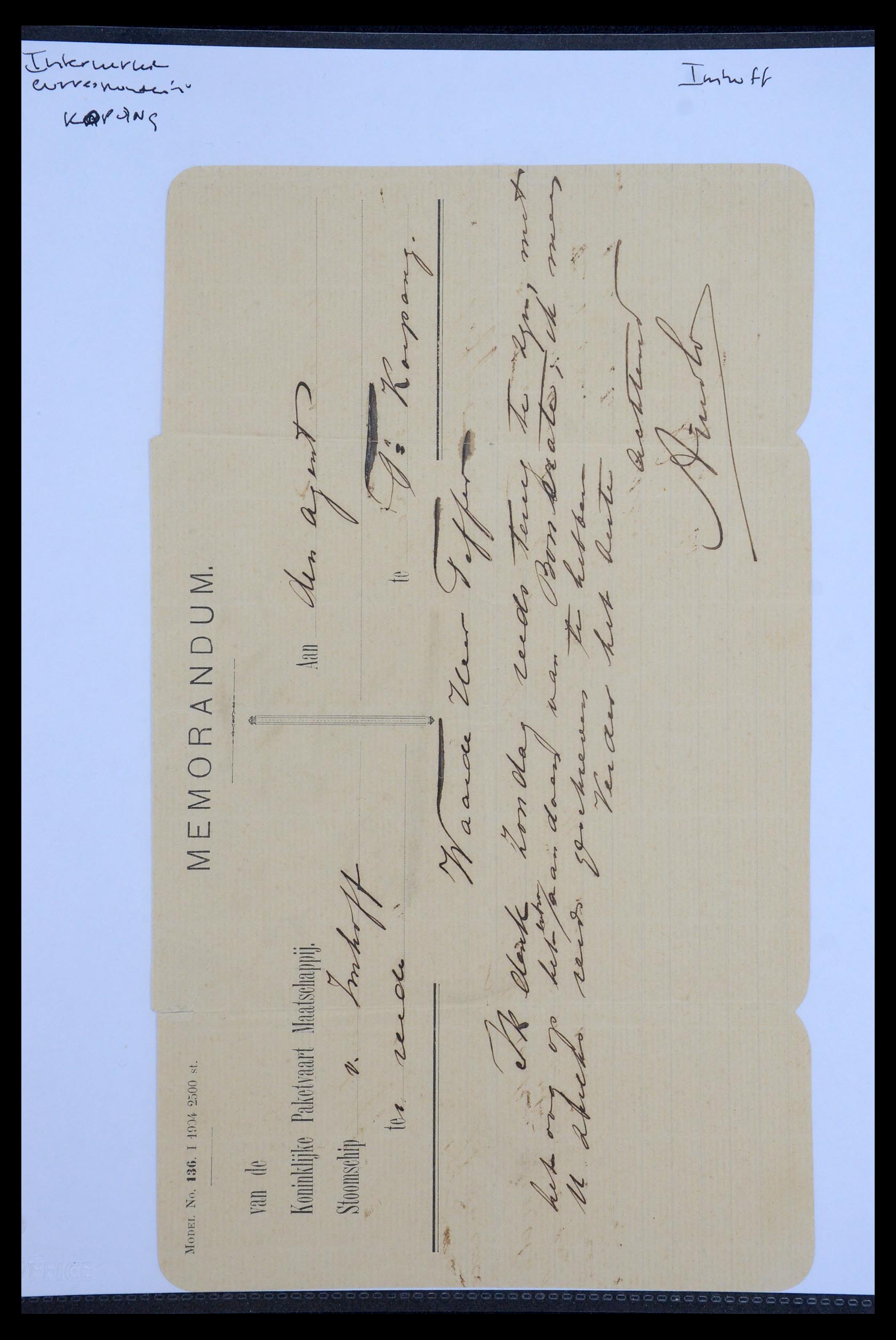 35230 014 - Stamp Collection 35230 Dutch East Indies ship mail 1890-1949.