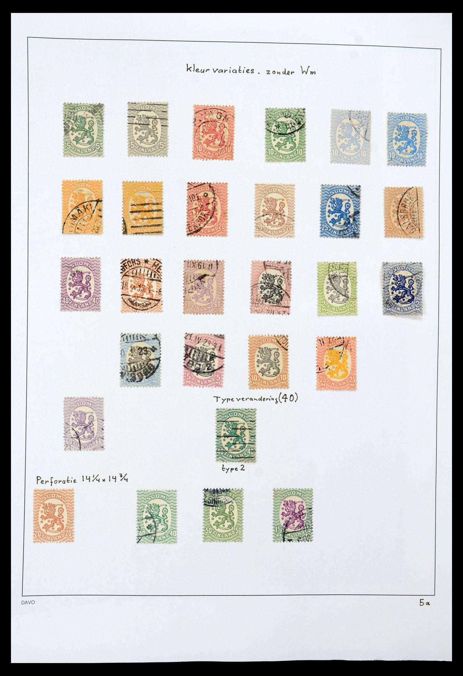 35237 016 - Postzegelverzameling 35237 Finland 1860-1998.