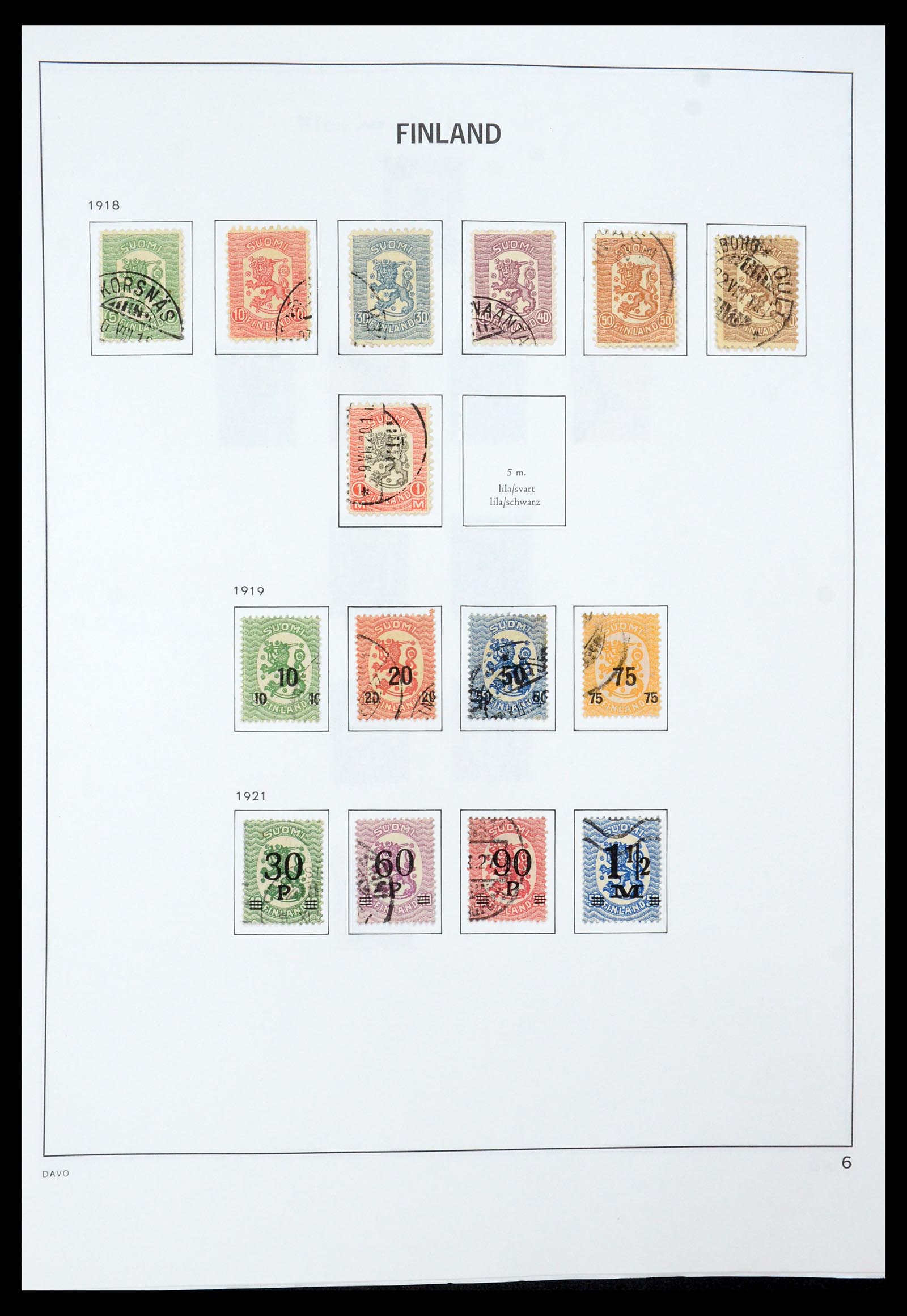 35237 019 - Postzegelverzameling 35237 Finland 1860-1998.