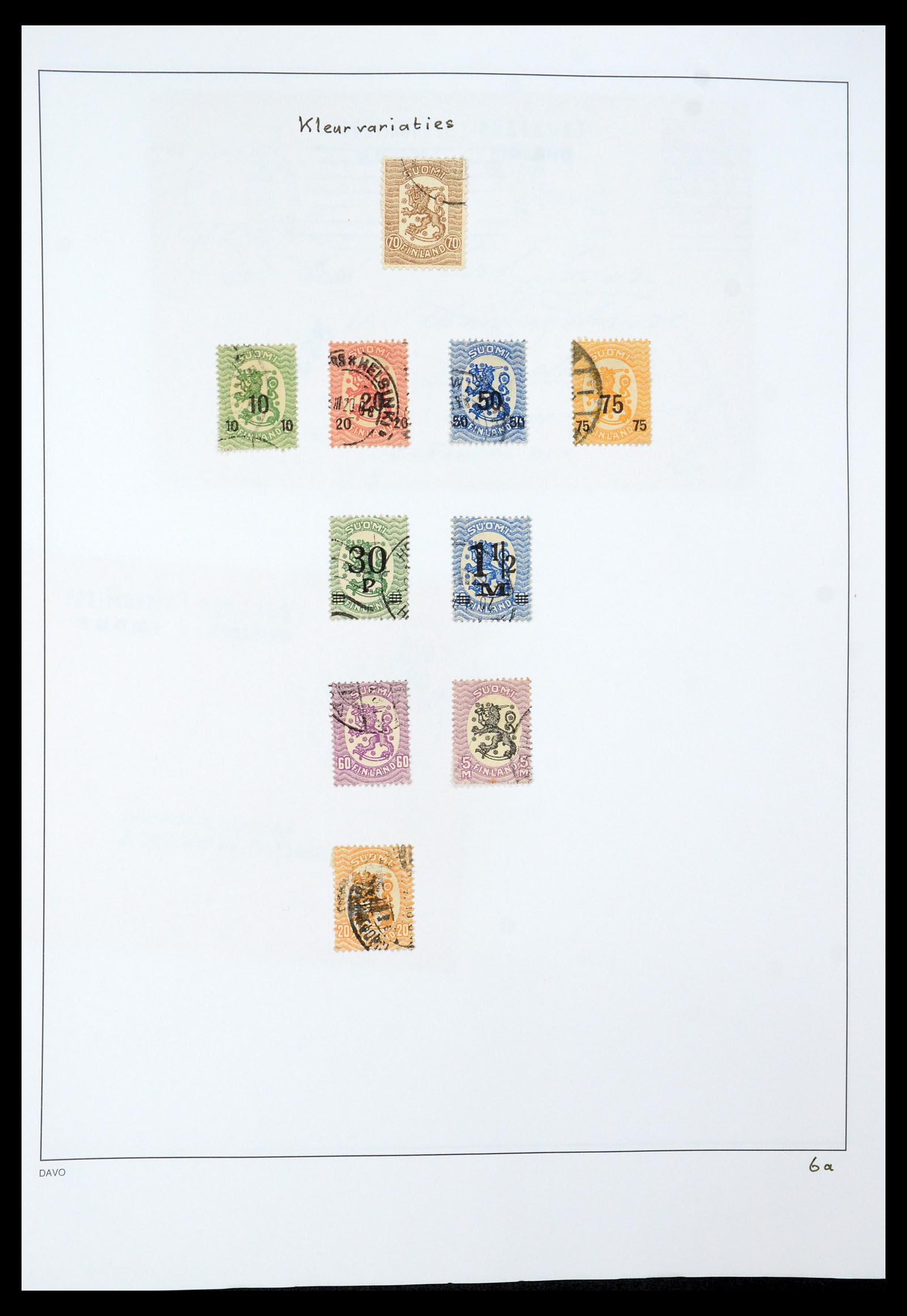 35237 020 - Postzegelverzameling 35237 Finland 1860-1998.